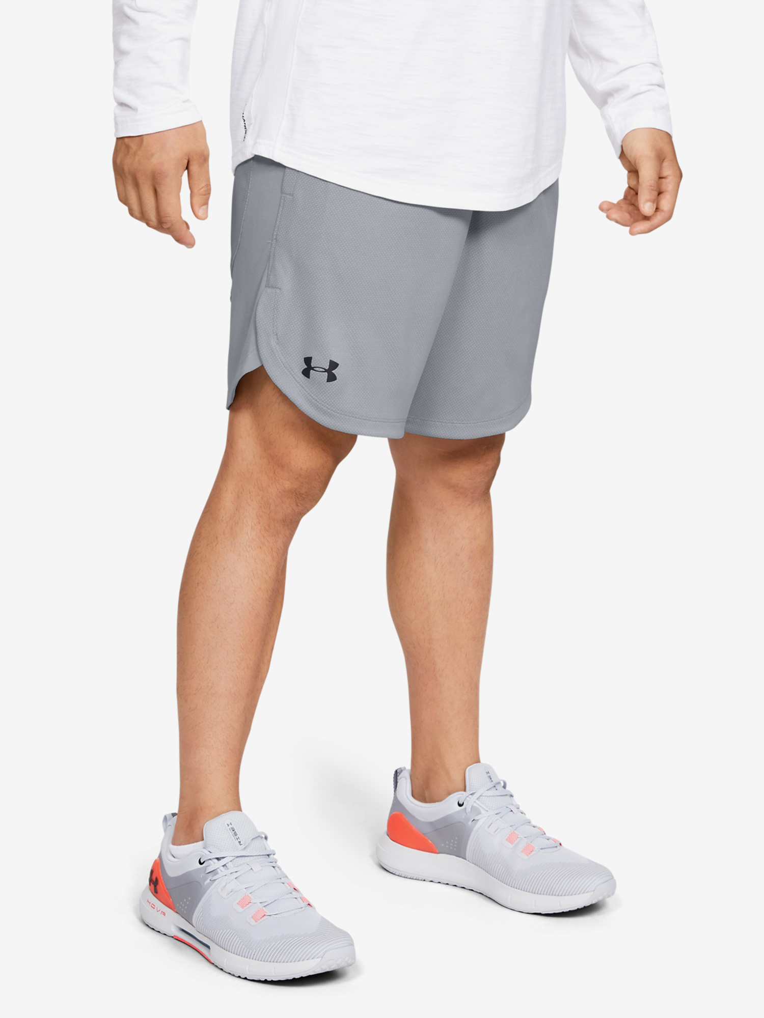 Under Armour Shorts Knit Training Shorts-GRY - Men's