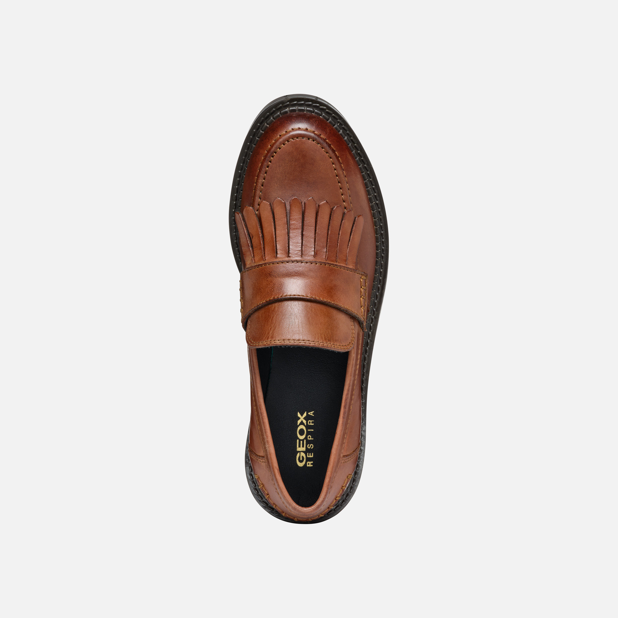 Light brown women's moccasins Geox Serilda - Women's