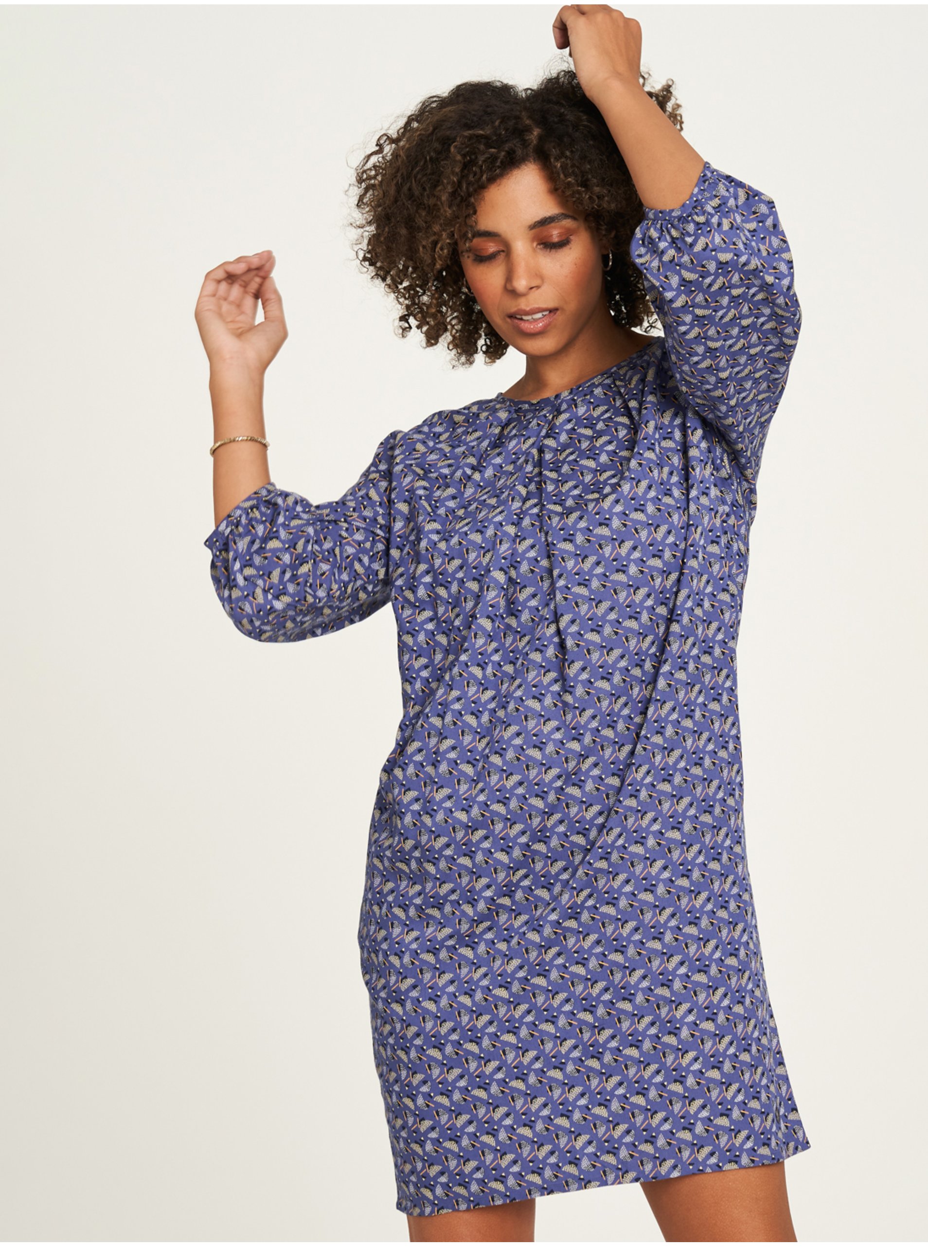 Purple Women's Patterned Dress Tranquillo - Women