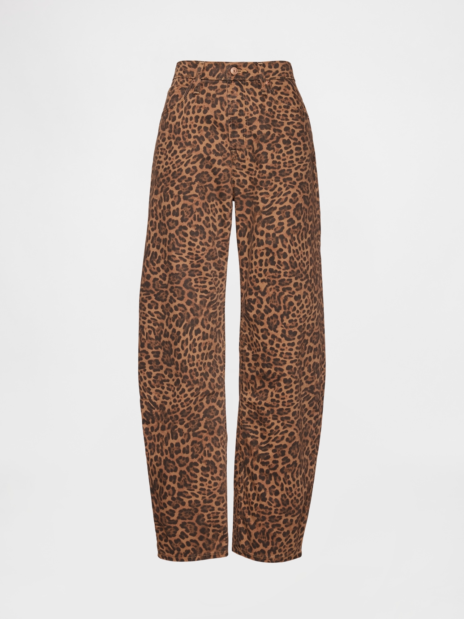 Blugi GAP Barrel High Rise - pentru femei