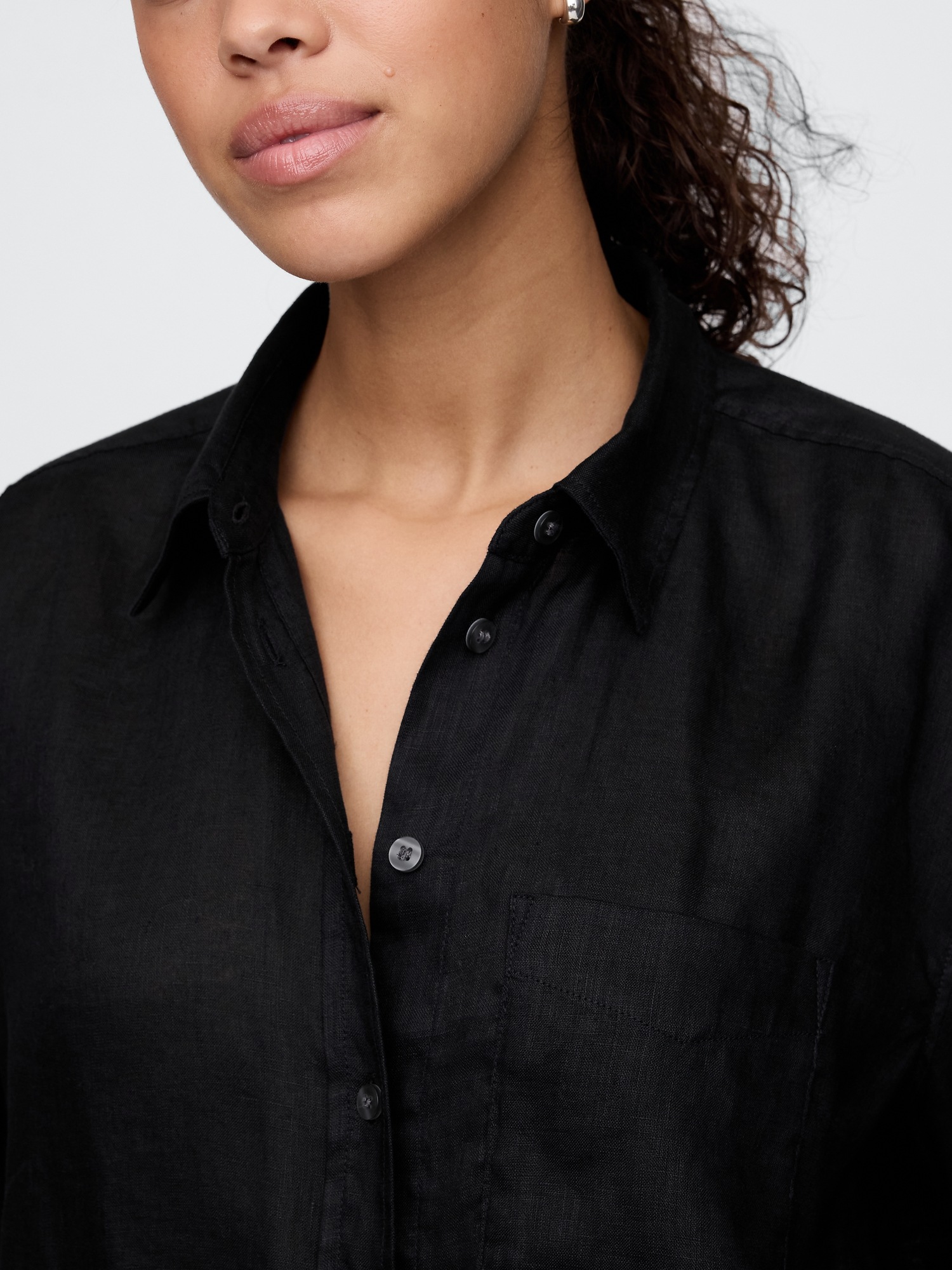 GAP Linen Oversize Shirt Big Shirt - Women&#039;s