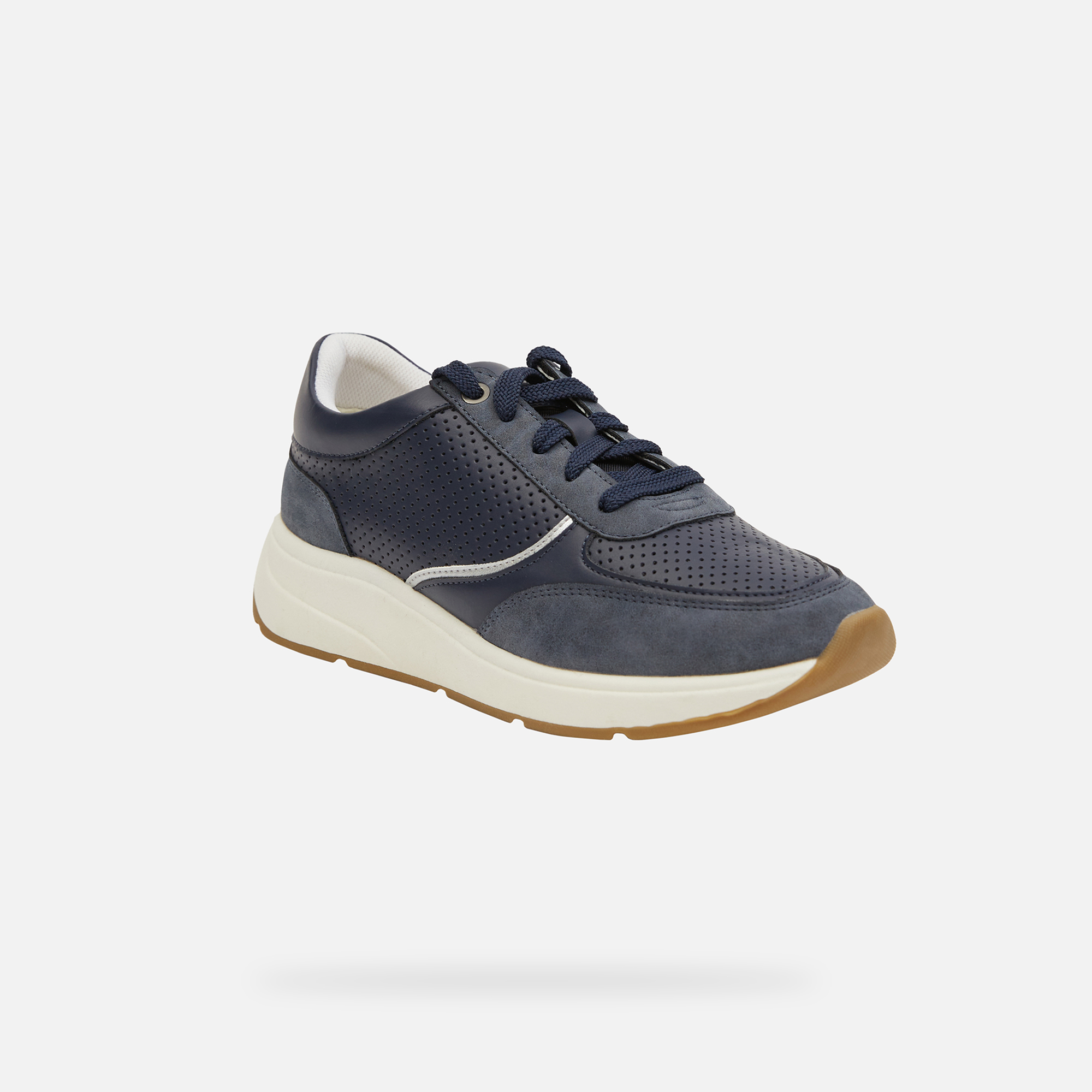 Dark blue women's sneakers Geox Cristael - Women's