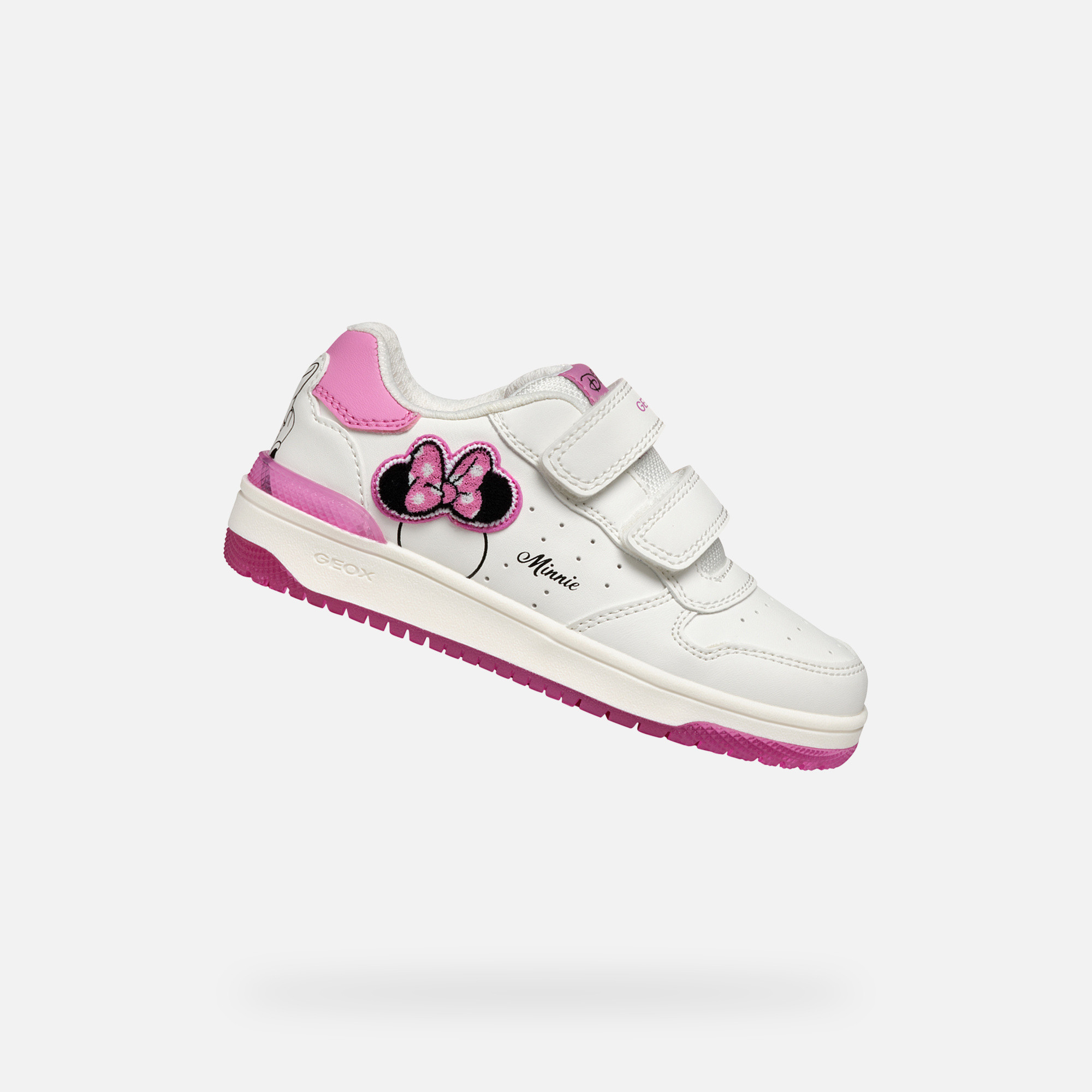 White Girls Geox Washiba Sneakers - Girls