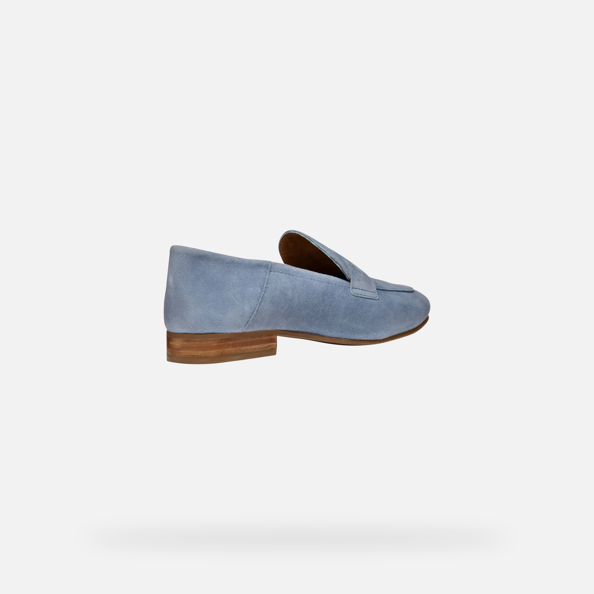 Light blue women&#039;s moccasins Geox Mantinea - Women&#039;s