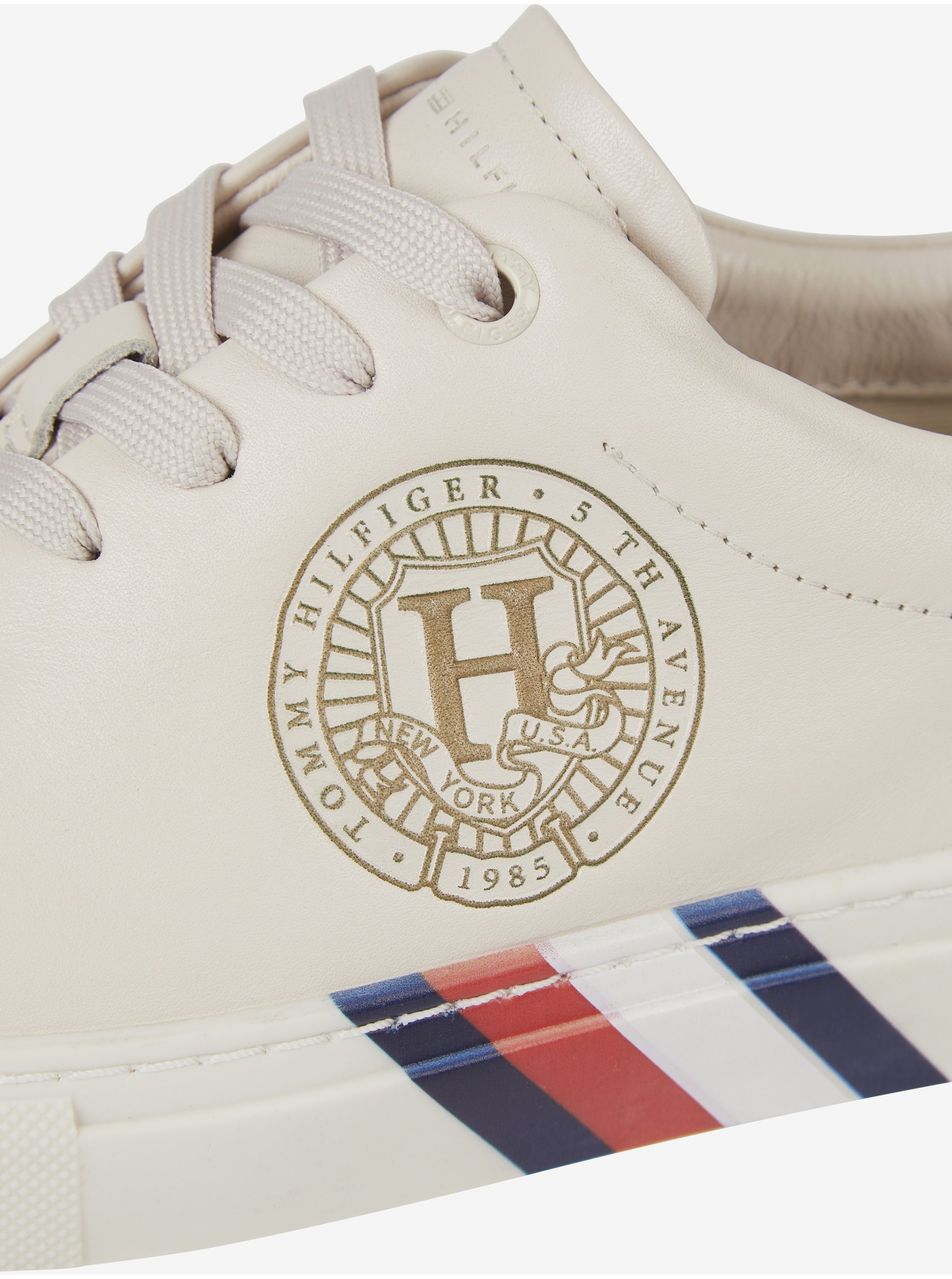 Pantofi sport si tenisi pentru femei Tommy Hilfiger - crem