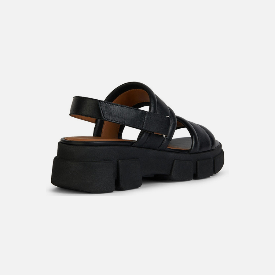 Black women&#039;s sandals Geox Lisbona A - Women&#039;s