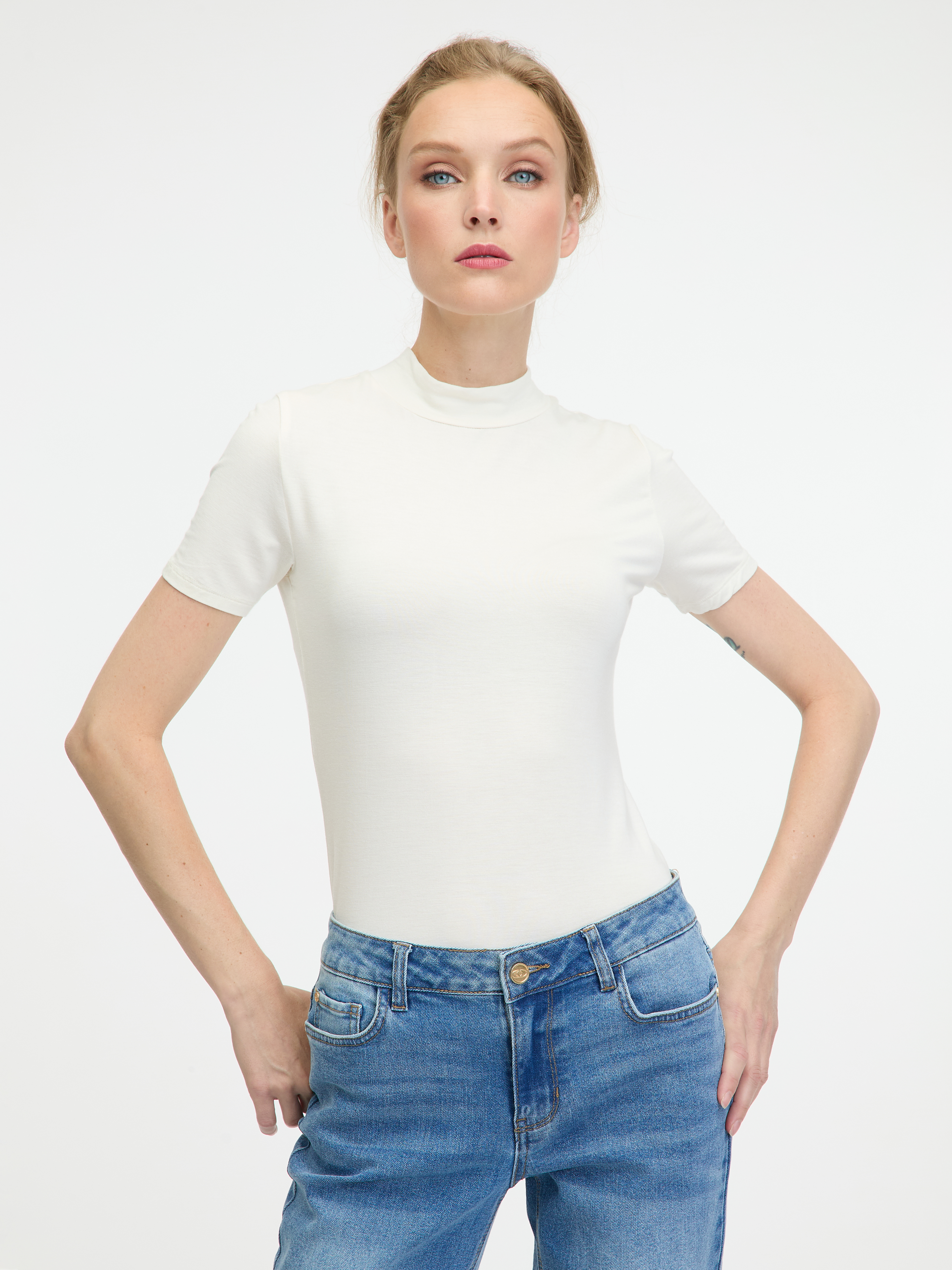 White women's short-sleeved T-shirt ORSAY - Women's