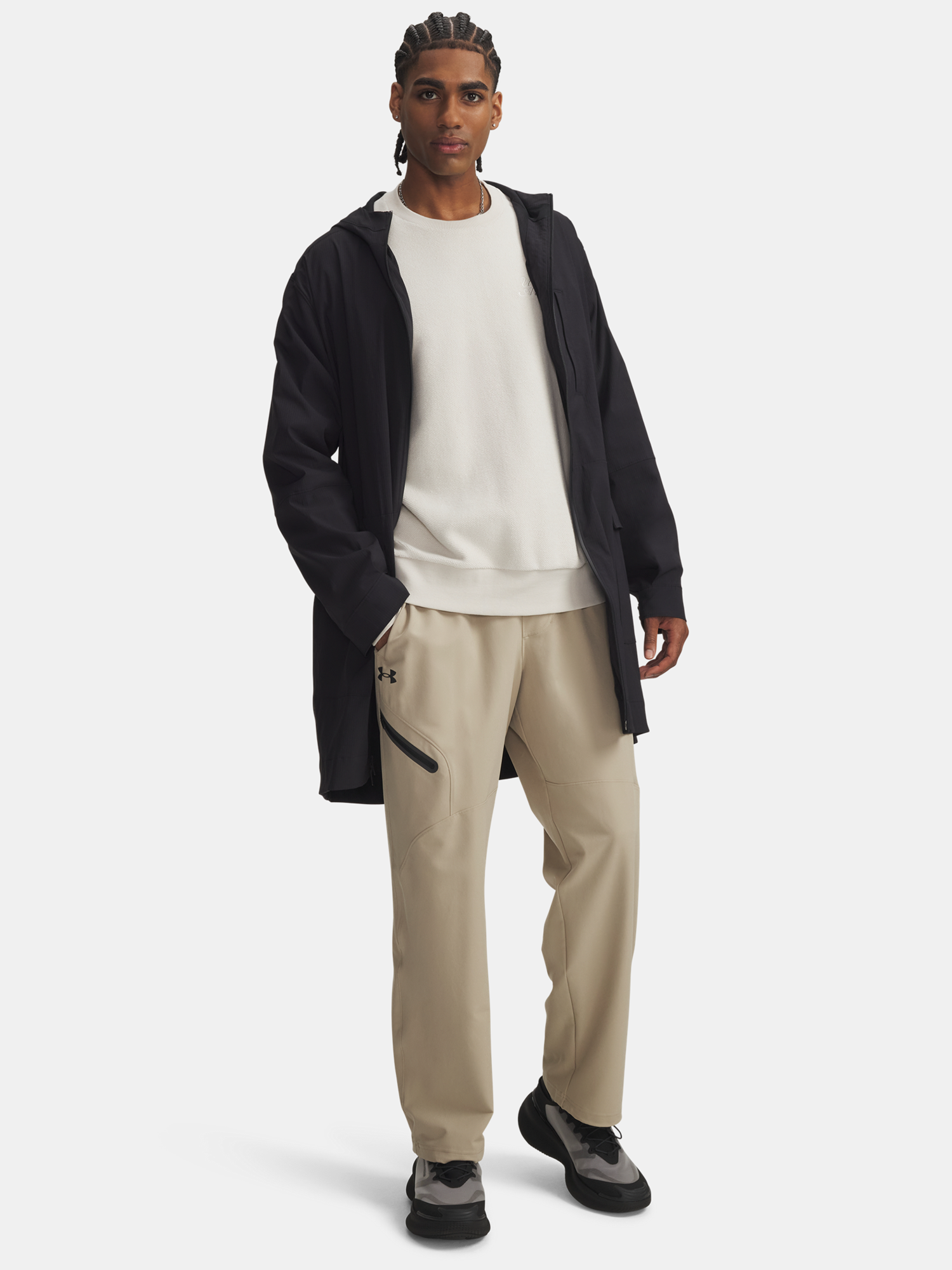 Men&#039;s Under Armour UA Unstoppable Txt Long Jkt-BLK Jacket - Mens