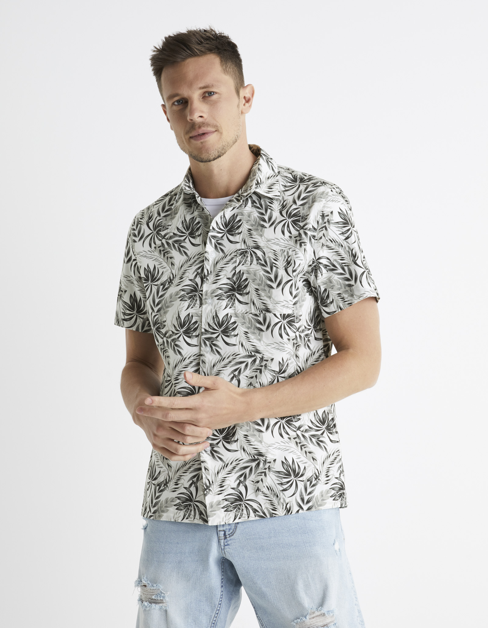 Celio Cotton Shirt Baoverall - Men