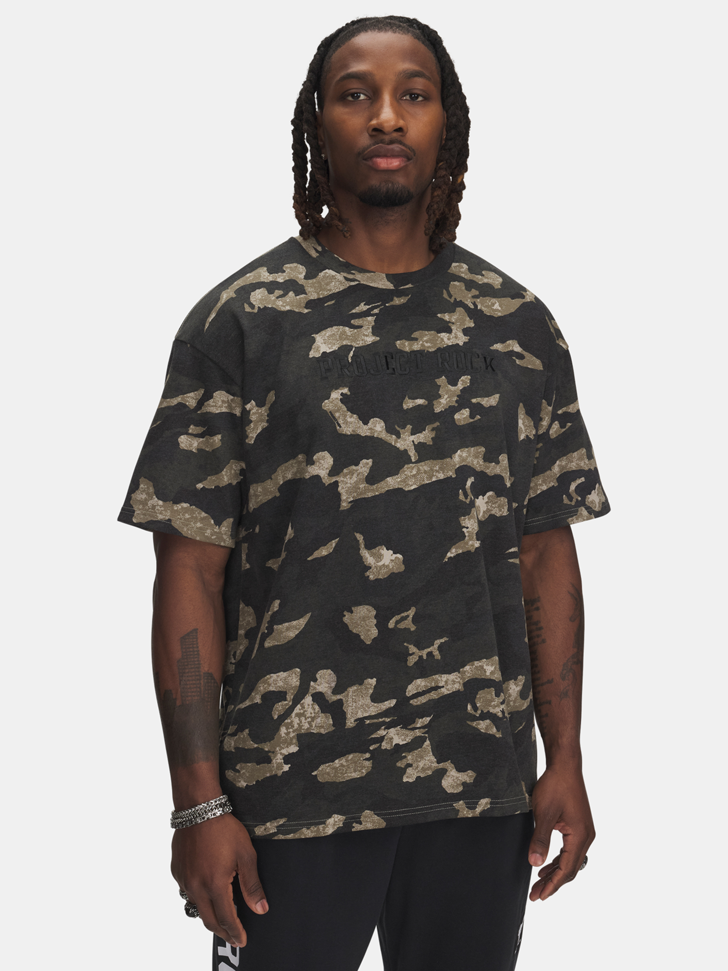 Men's T-shirt Under Armour Pjt Rck Hwt AOP SS - Men's