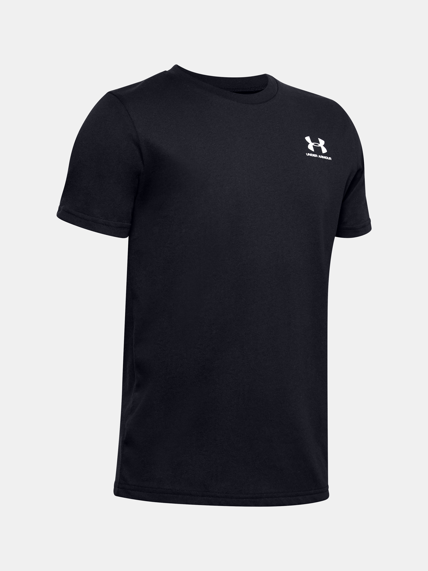 Under Armour Sportstyle Left Chest T-Shirt SS-BLK - Boys