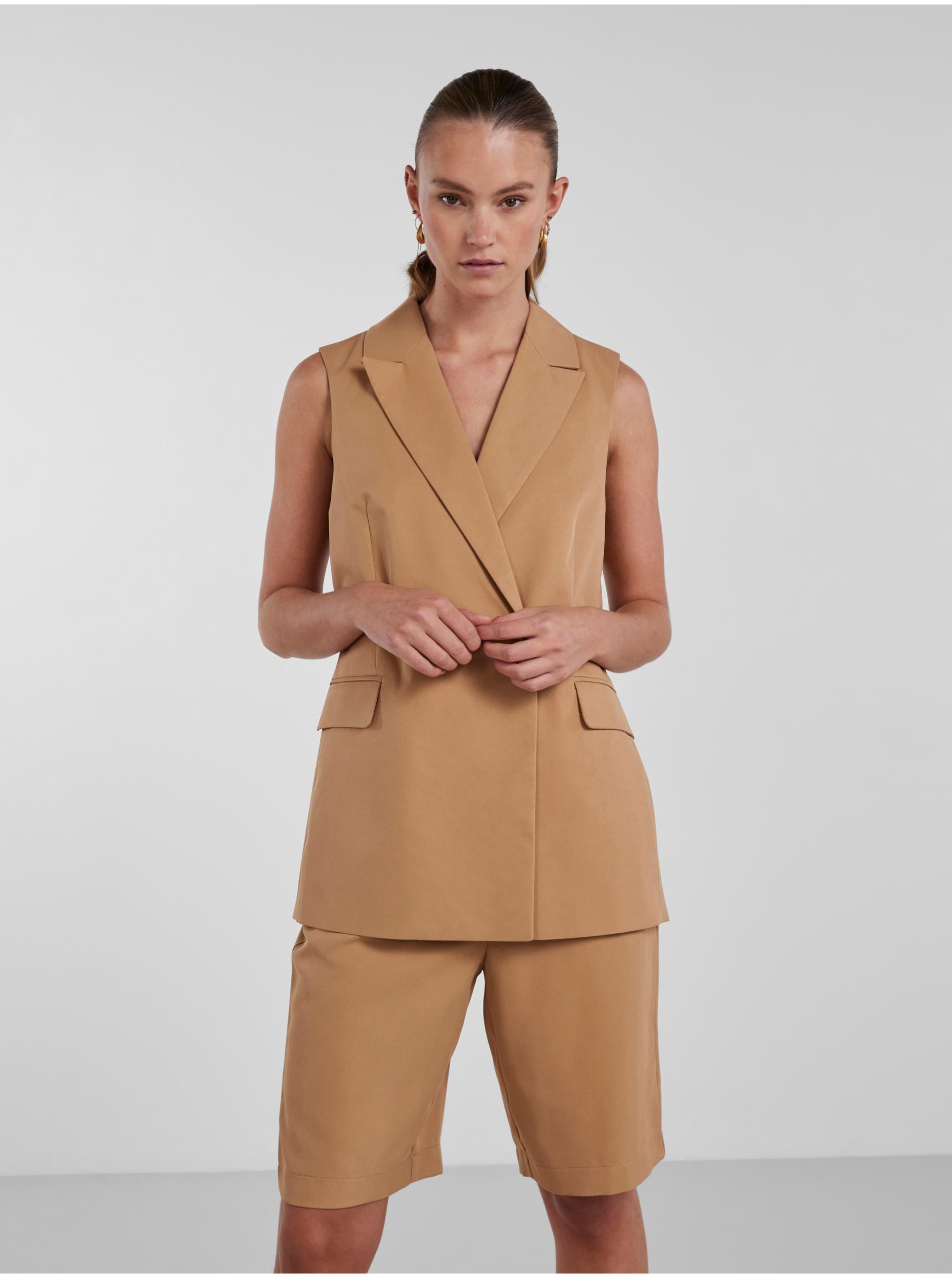 Light Brown Women's Vest Pieces Tally - Women