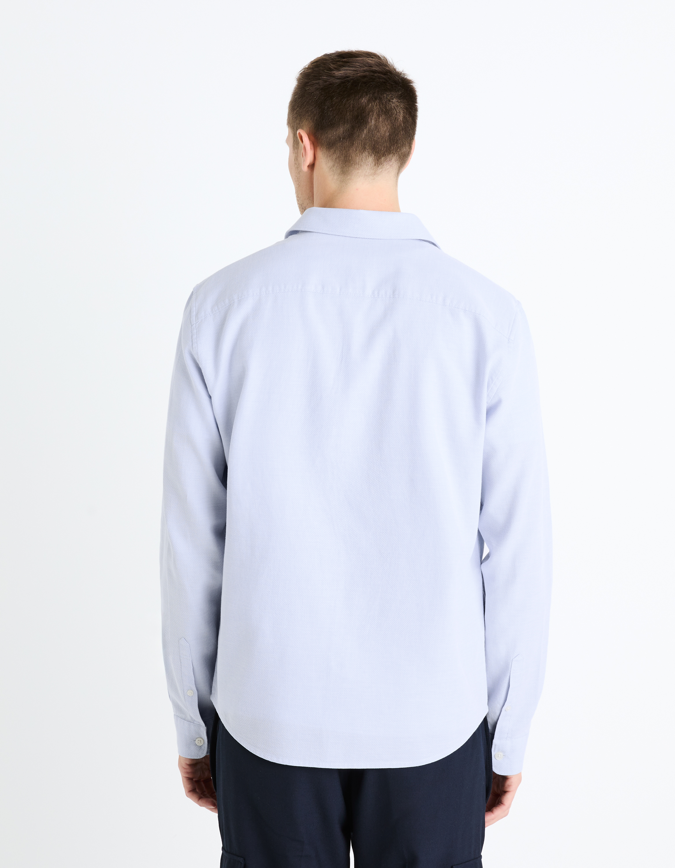 Camasi casual pentru barbati Celio - albastru deschis