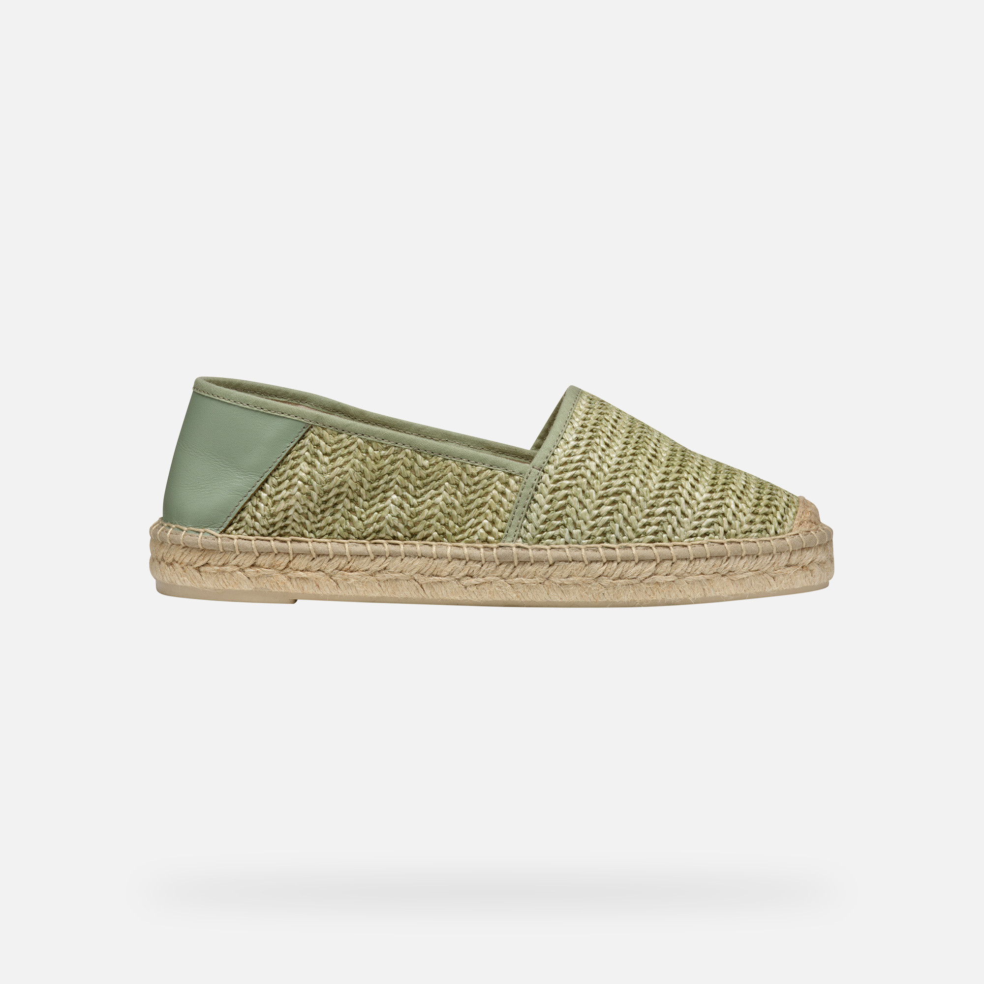 Light green women's espadrilles Geox Lampedusa - Women's