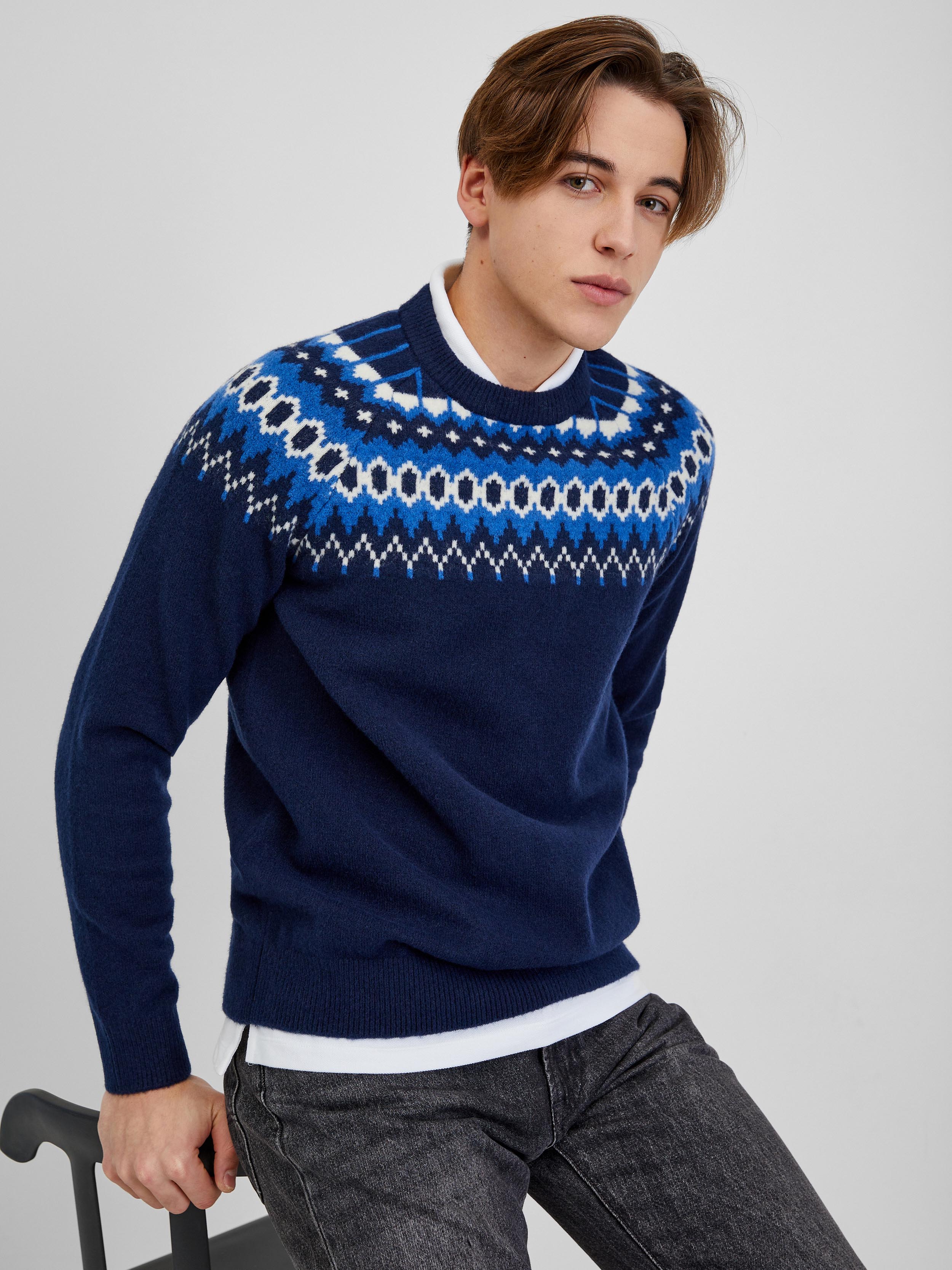 GAP Sweater with Norwegian pattern - Men