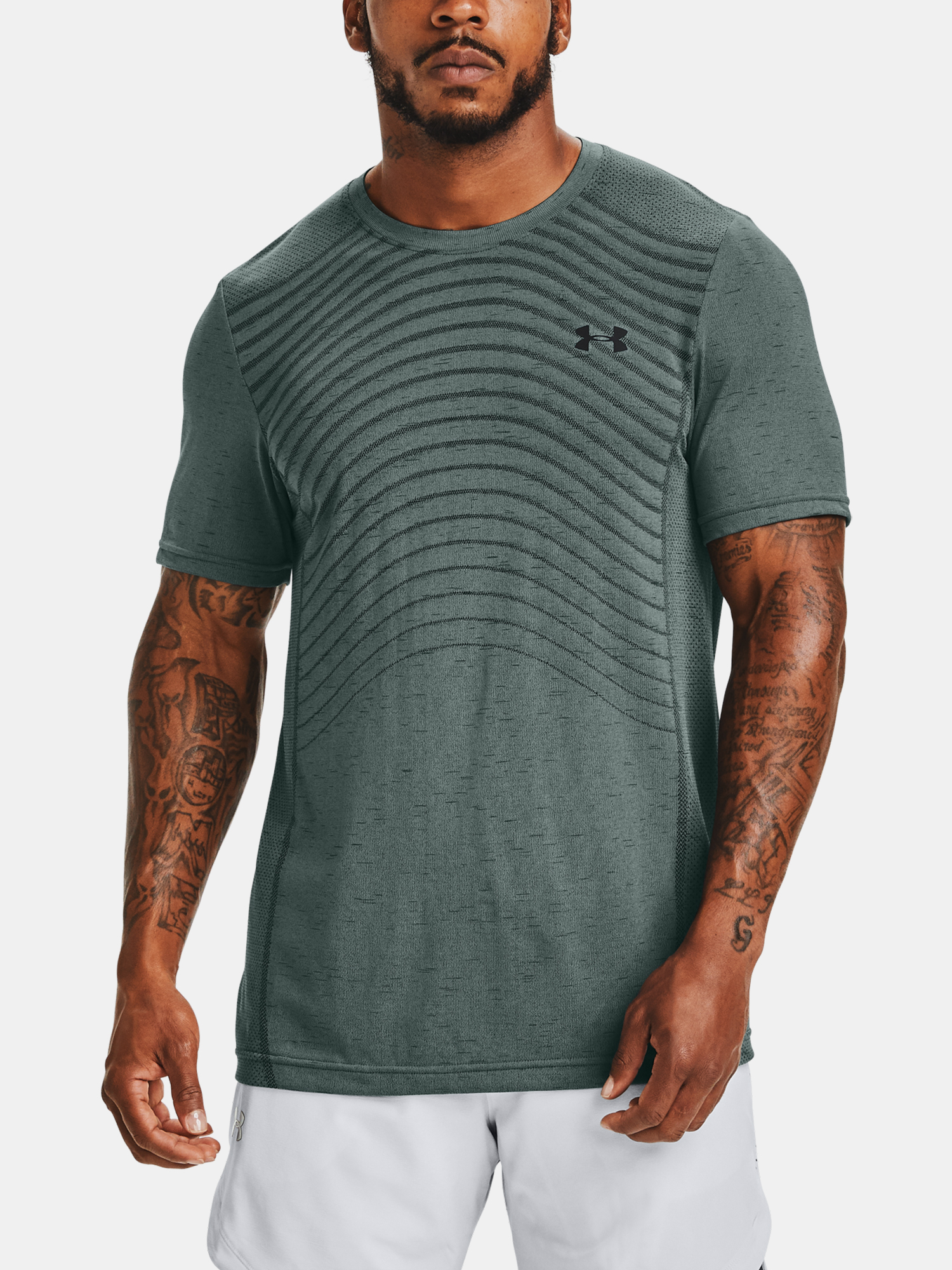 men's ua seamless wave short sleeve