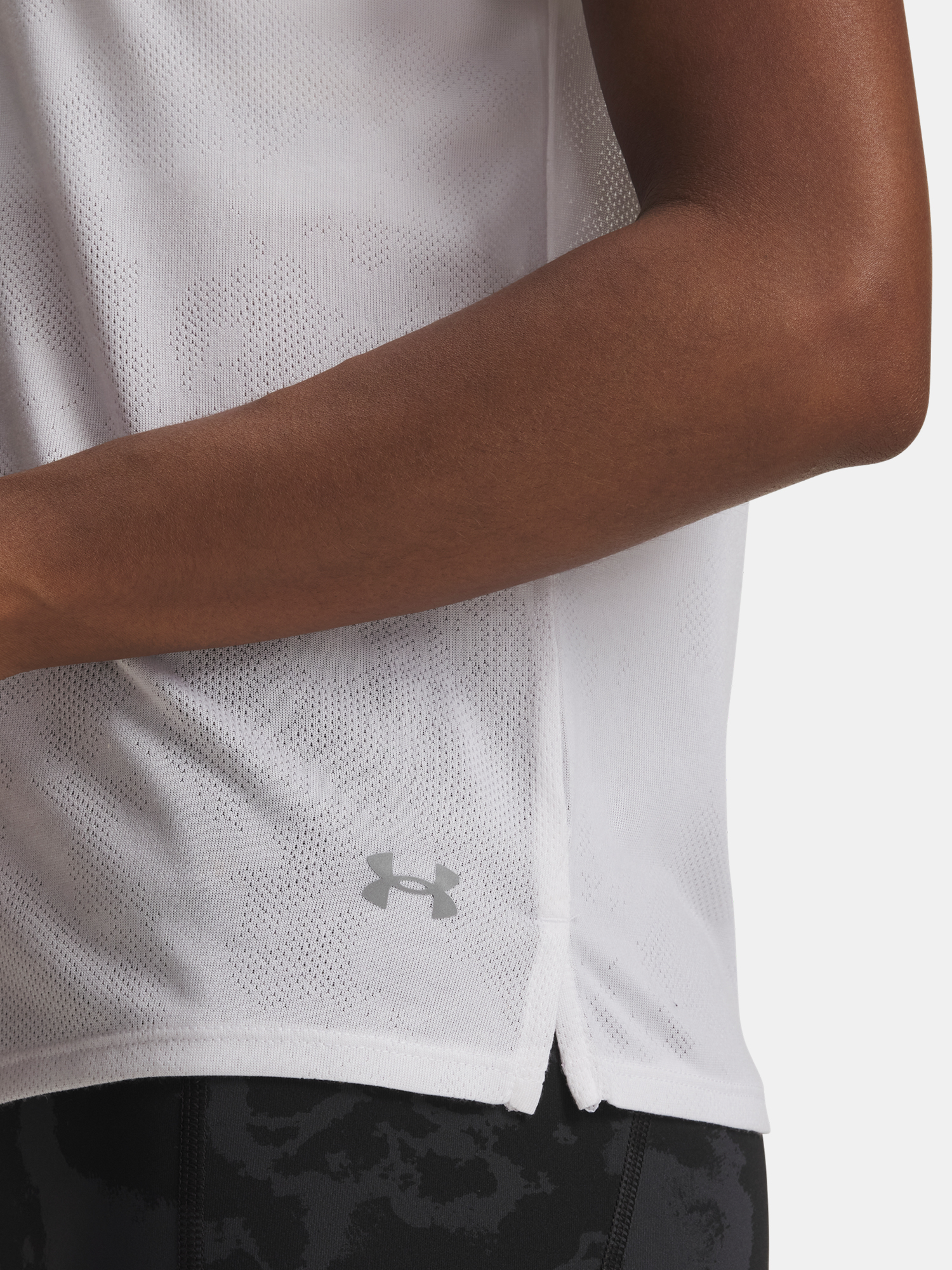 Under Armour UA Launch Jacquard SS-WHT Women's T-Shirt - Women's