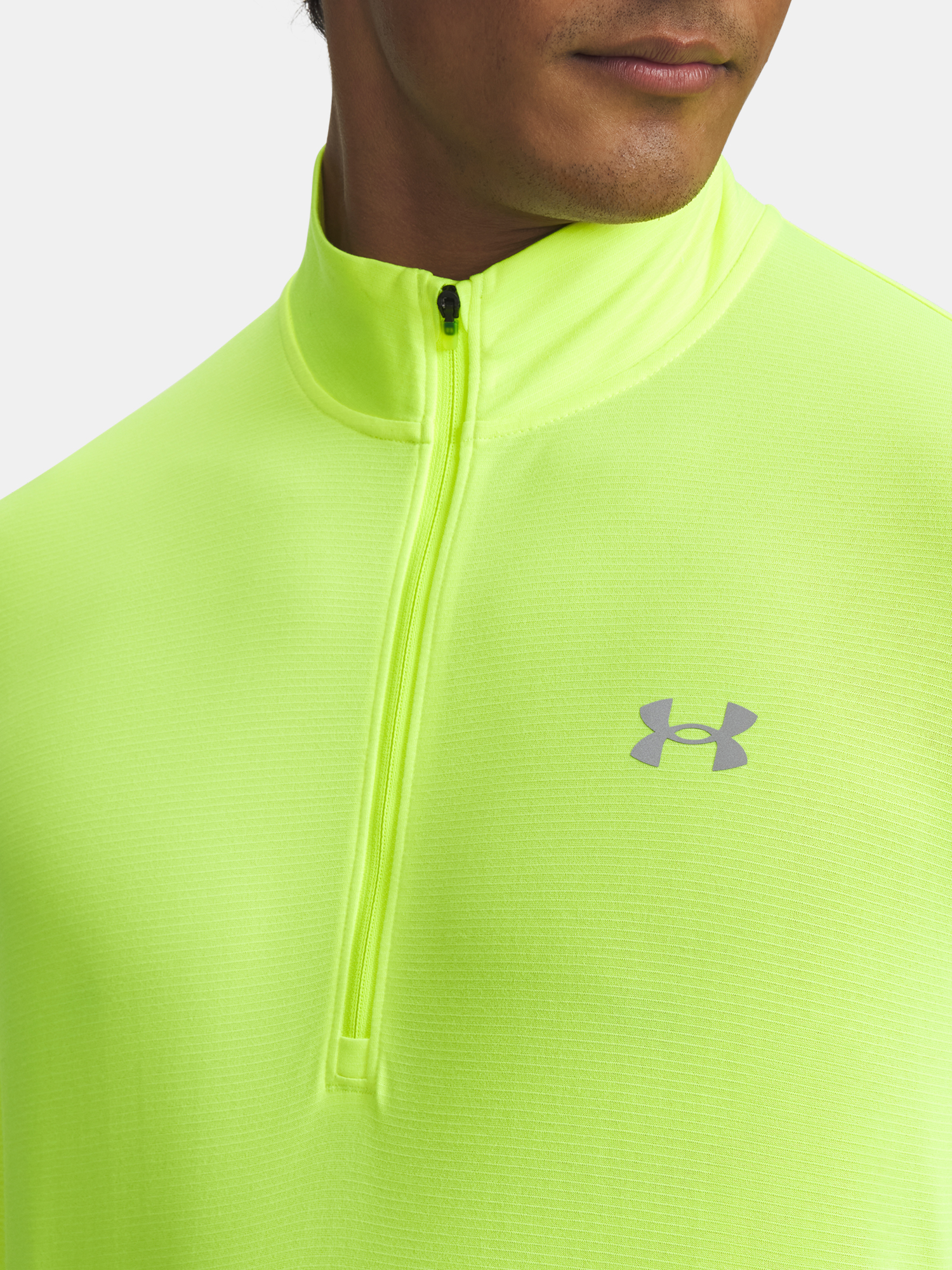 Men's Under Armour UA LAUNCH 1/4 ZIP-YLW T-Shirt - Men's