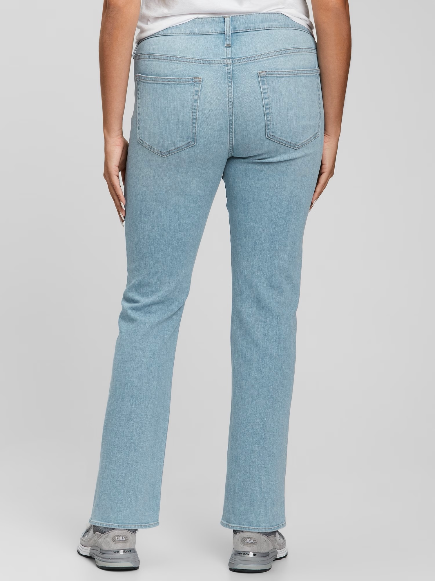 Straight fit pentru femei GAP - albastru deschis