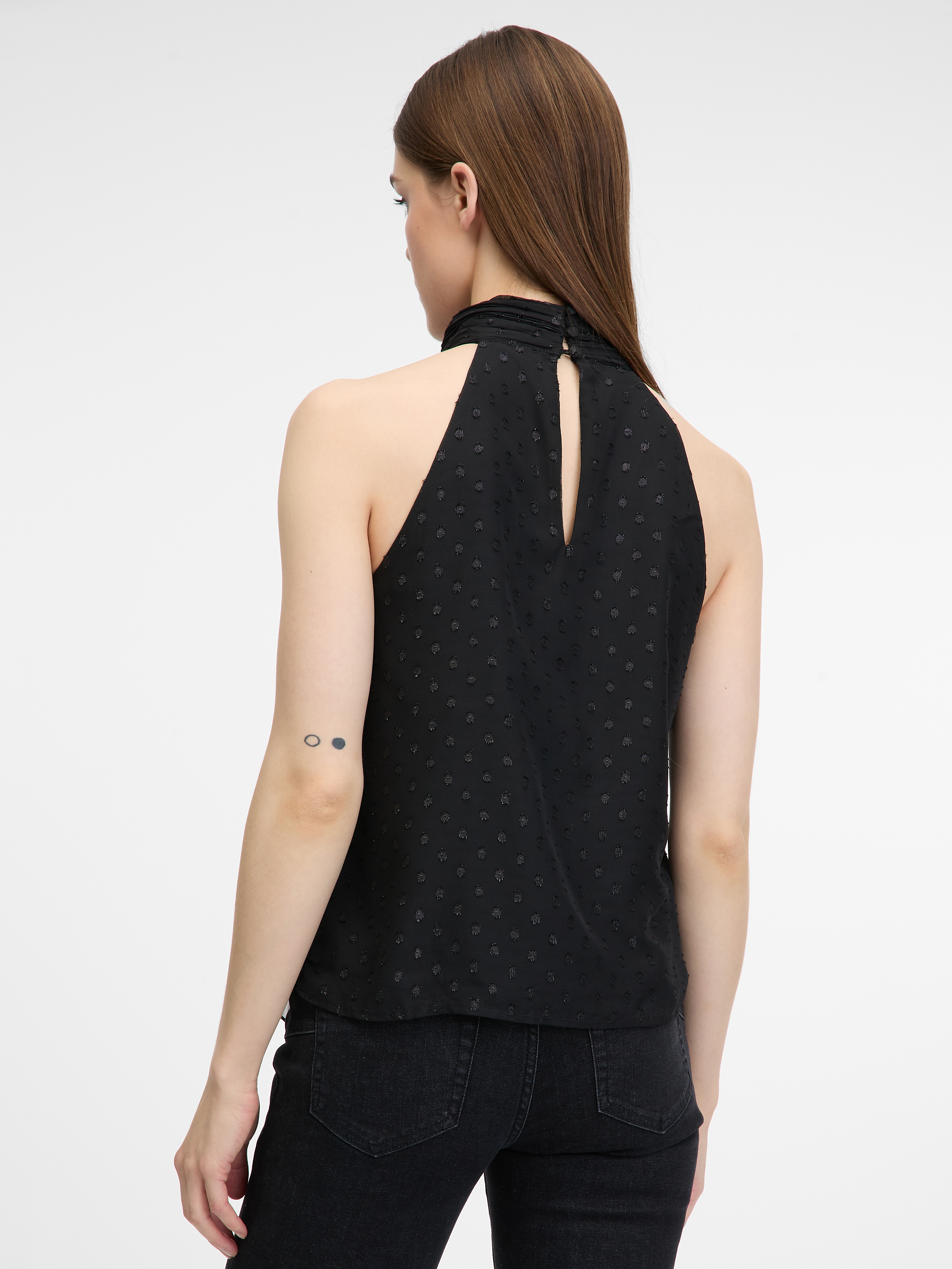 Black women's sleeveless blouse ORSAY - Women