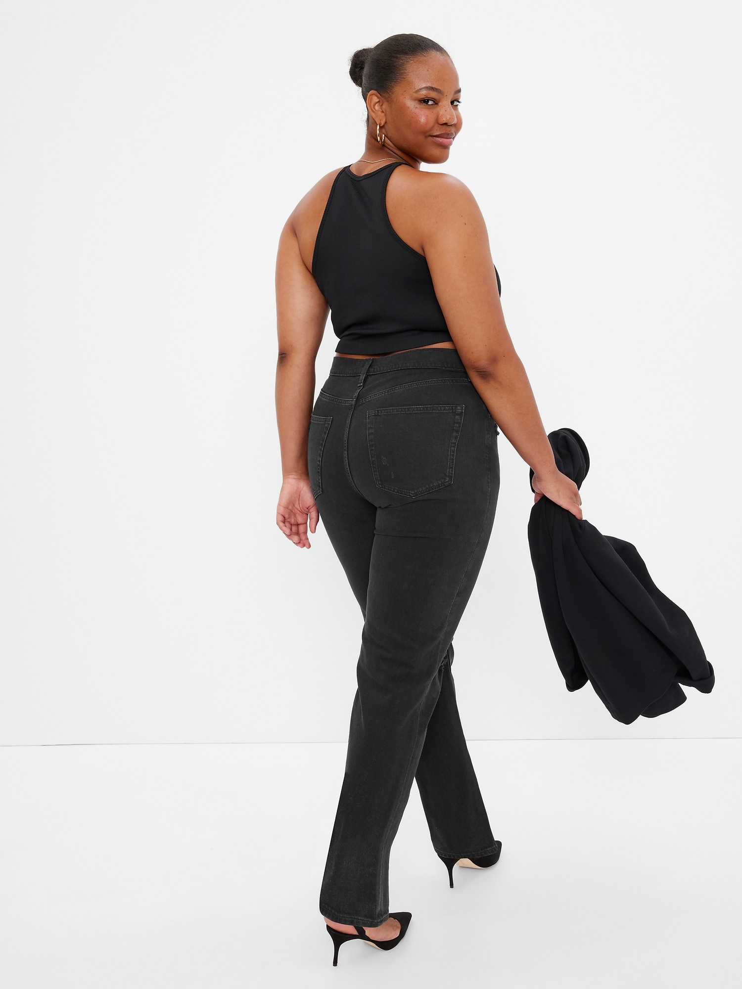 Flared, Bootcut pentru femei GAP - negru