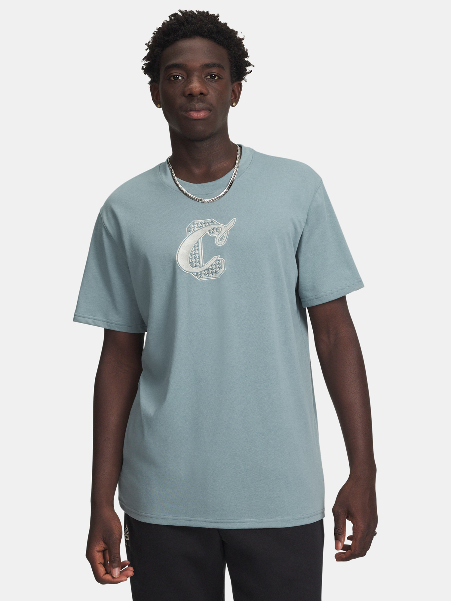 Men's T-shirt Under Armour Curry Verbiage Tee 1-GRN - Men's