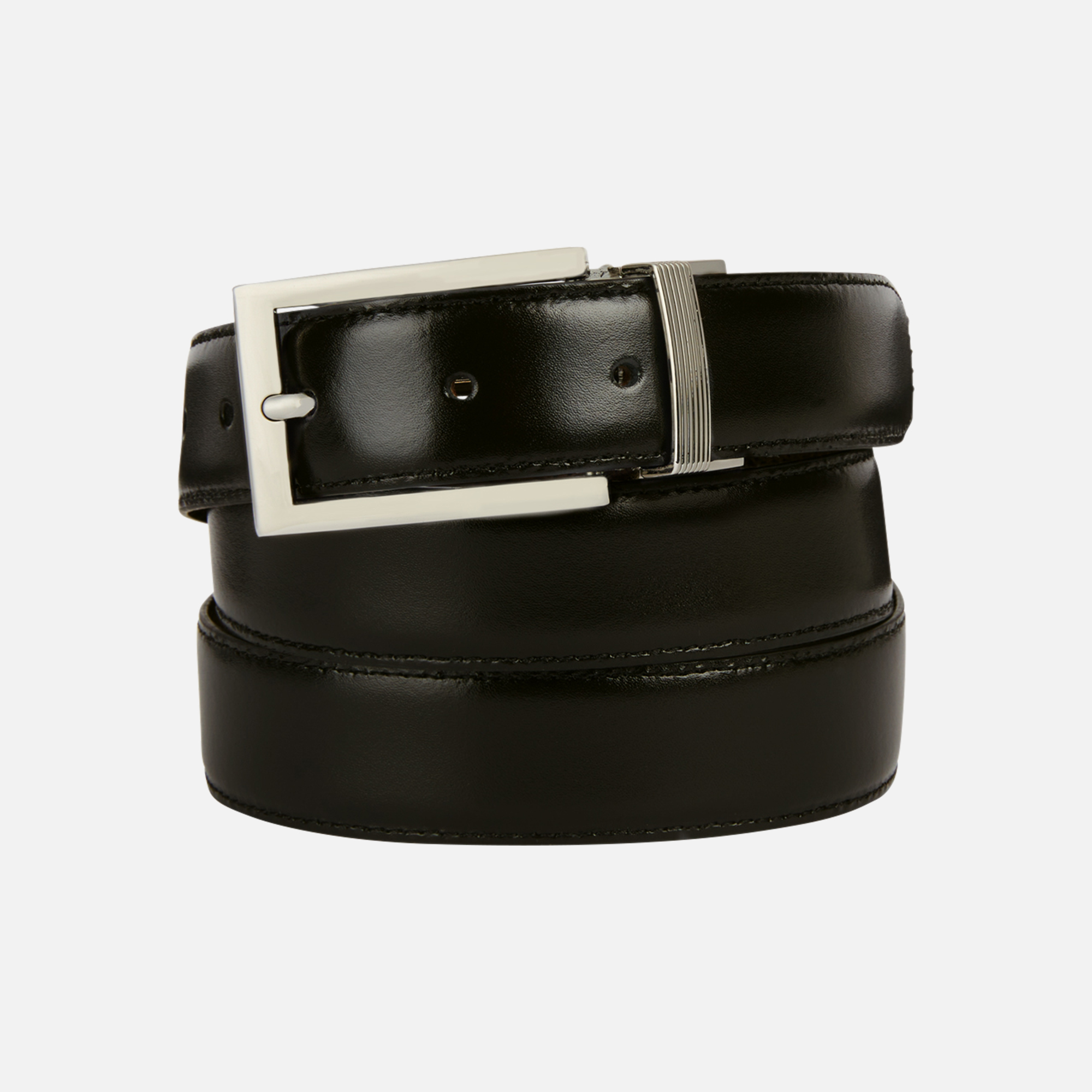 Černý pánský pásek Geox Belt - Pánské