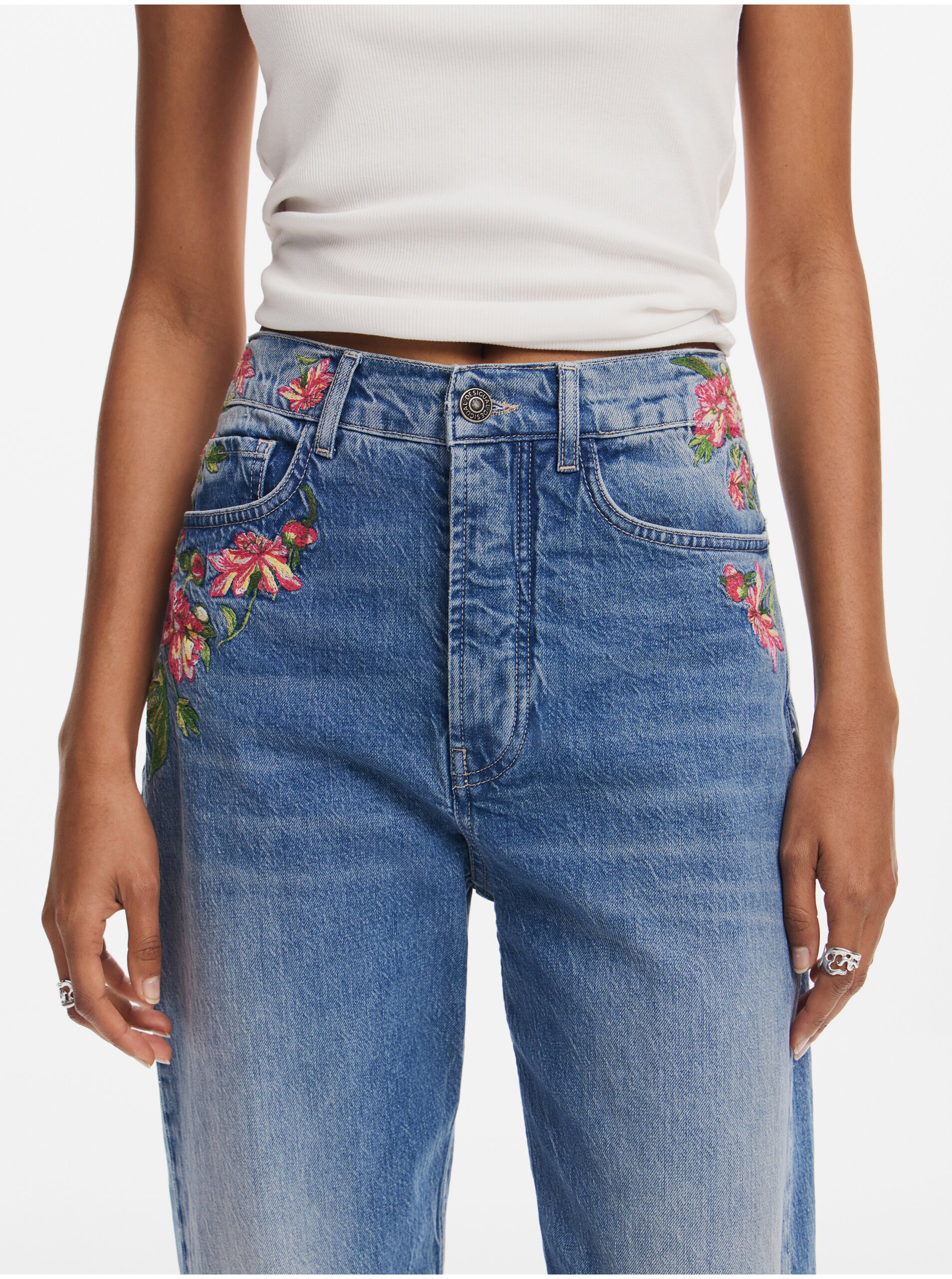 Women&#039;s straight jeans Desigual Carina - Women
