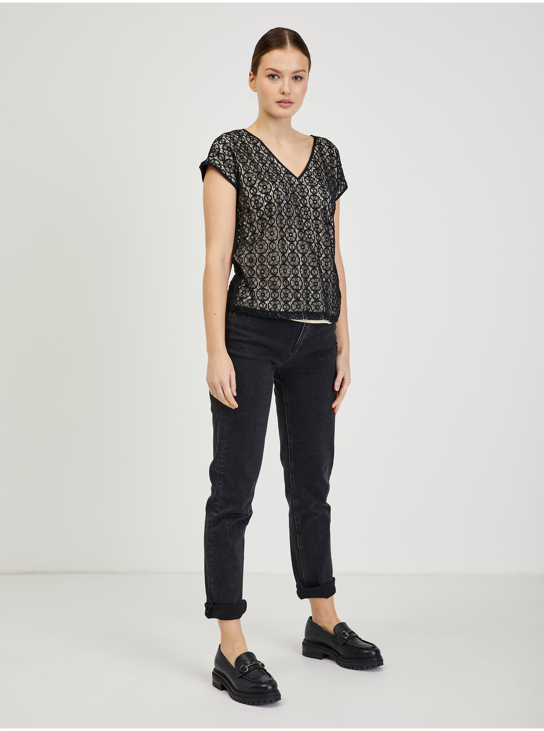 Tricouri pentru femei ORSAY - negru, bej