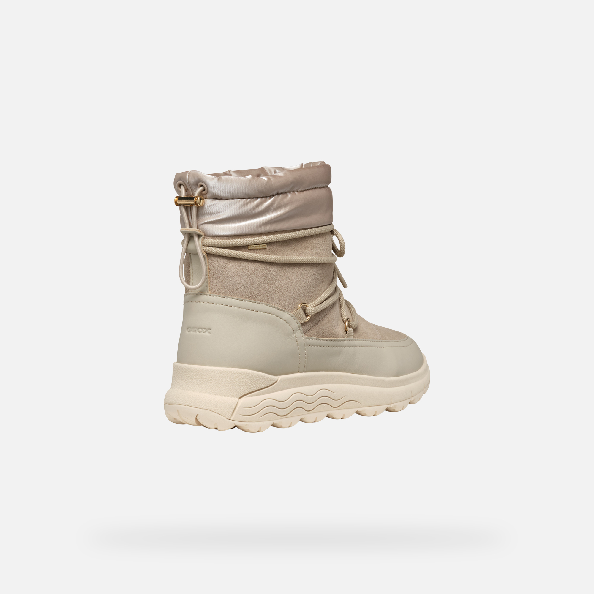 Beige women's ankle boots Geox Spherica 4X4 Abx - Women's