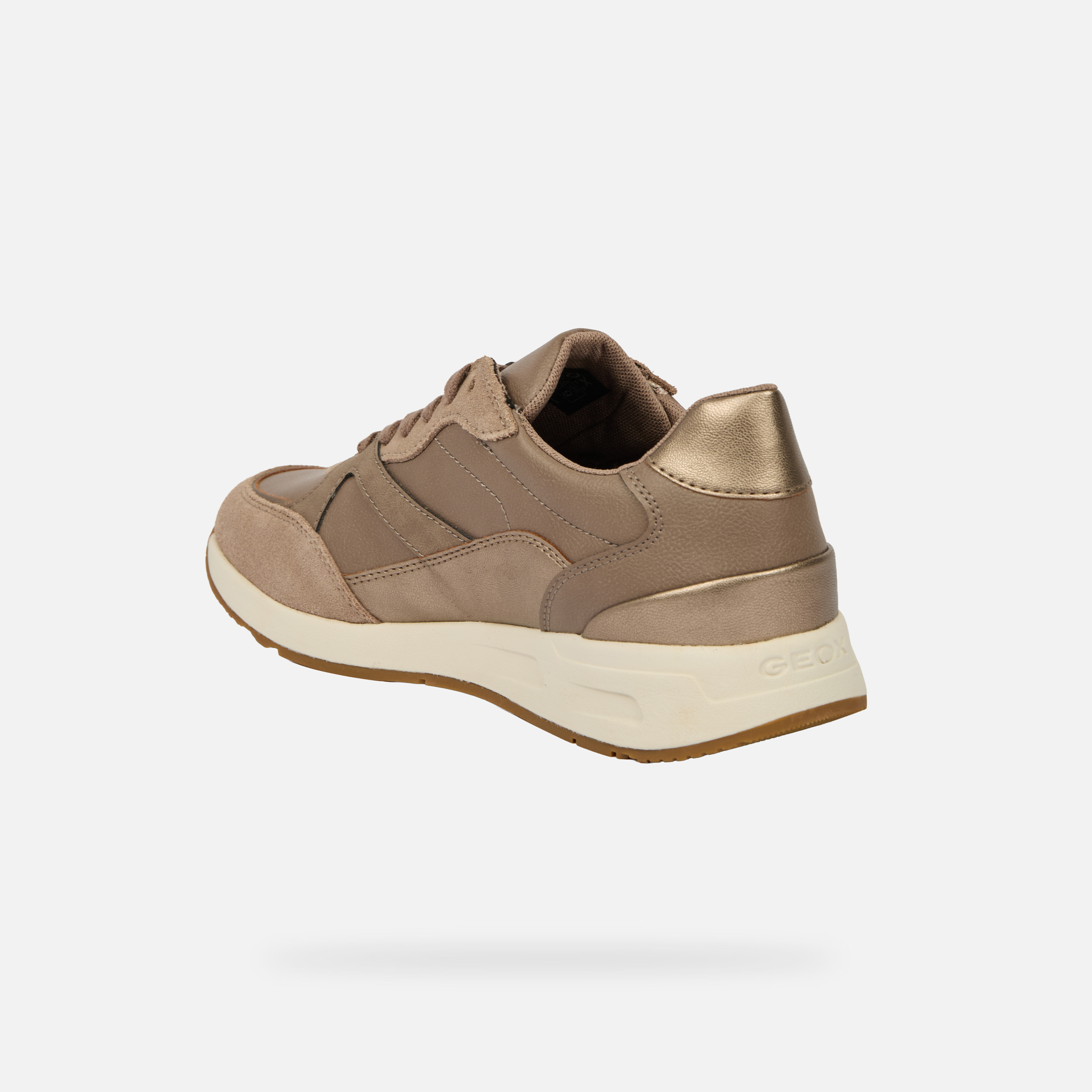 Beige women's sneakers Geox Bulmya - Women's