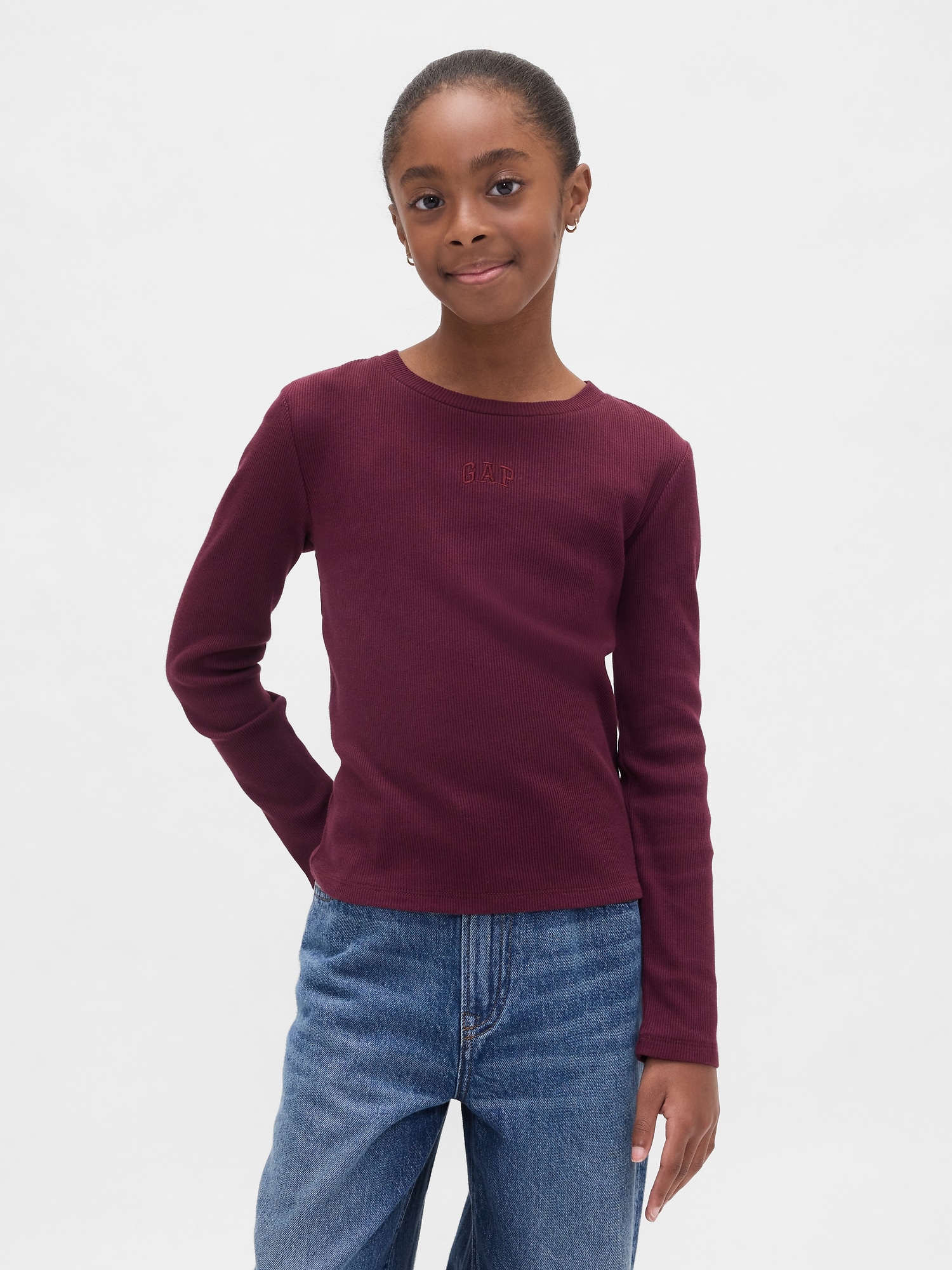 GAP Children's Ribbed T-Shirt - Girls