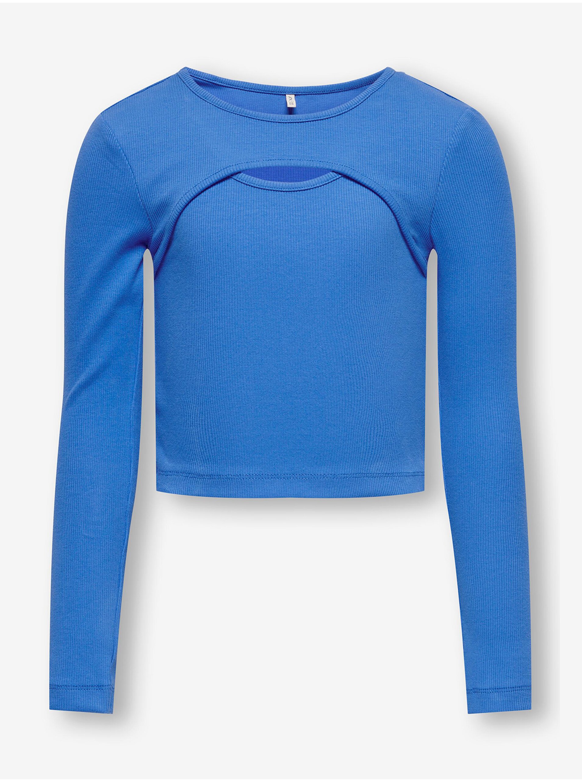 Blue Girls' Long Sleeve T-Shirt ONLY Nessa - Girls