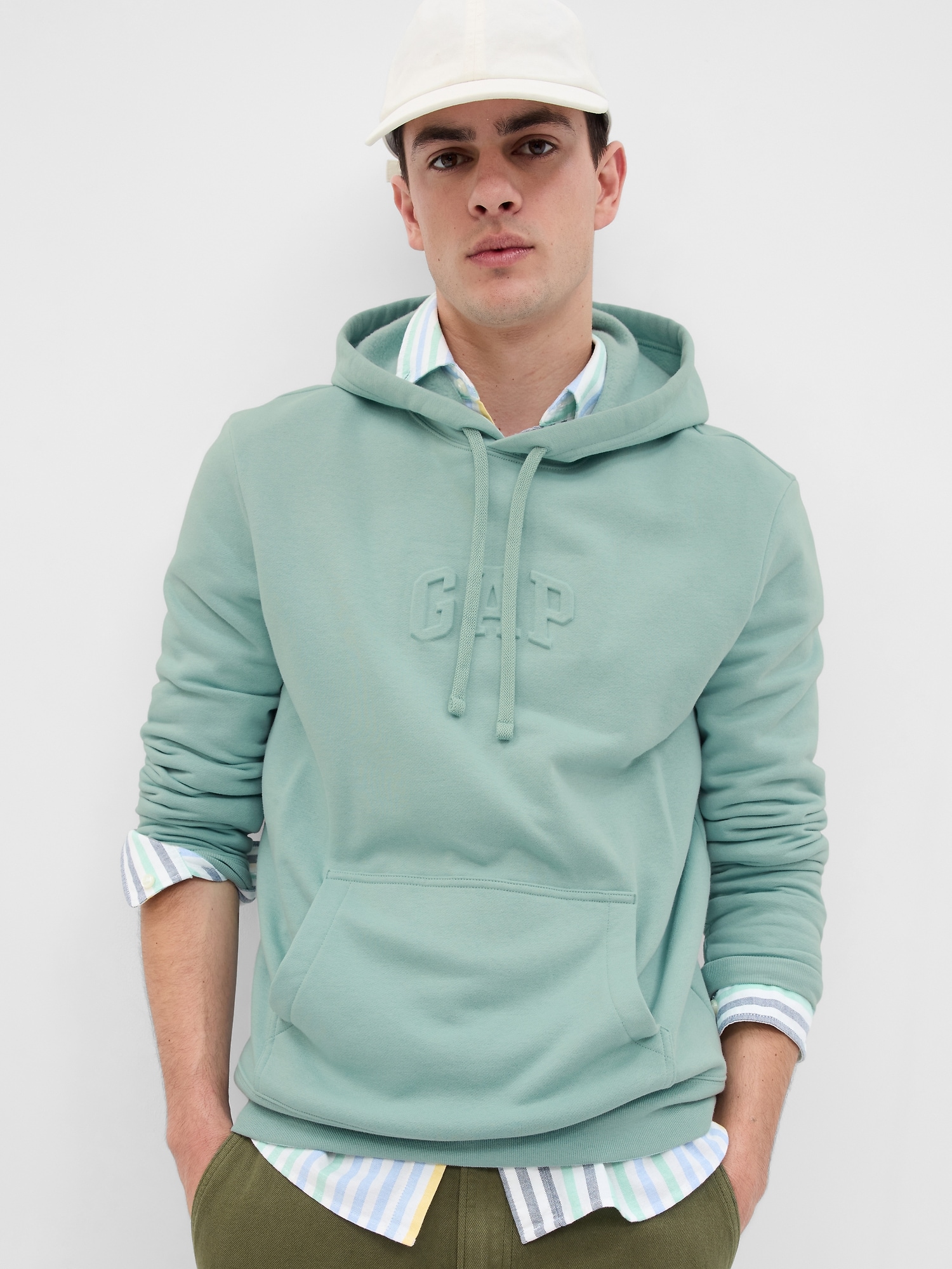 GAP Sweatshirt with logo and hood - Men