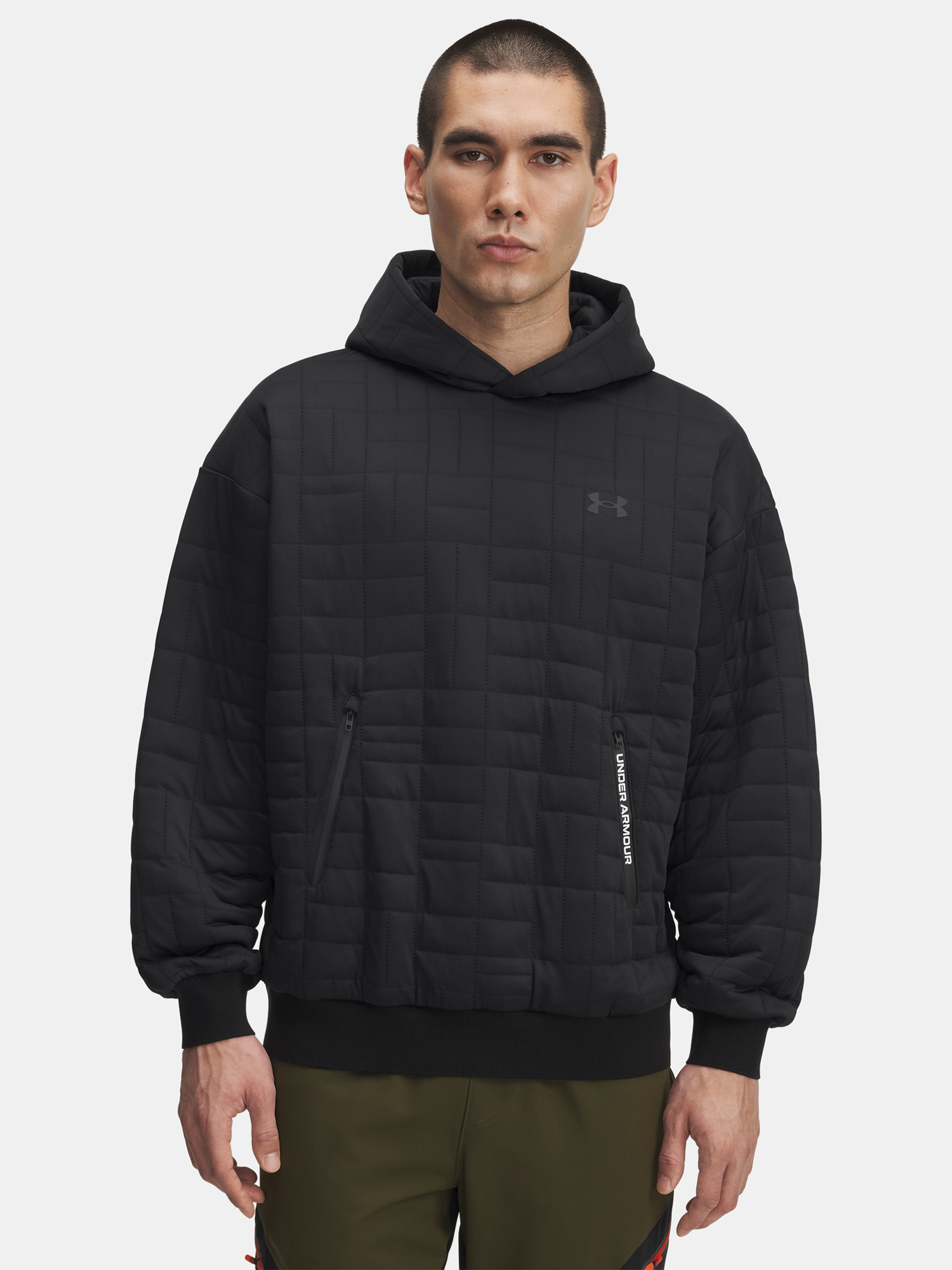 Men&#039;s sweatshirt Under Armour UA Unstoppable Flc Txtr Hdy-BLK - Men&#039;s