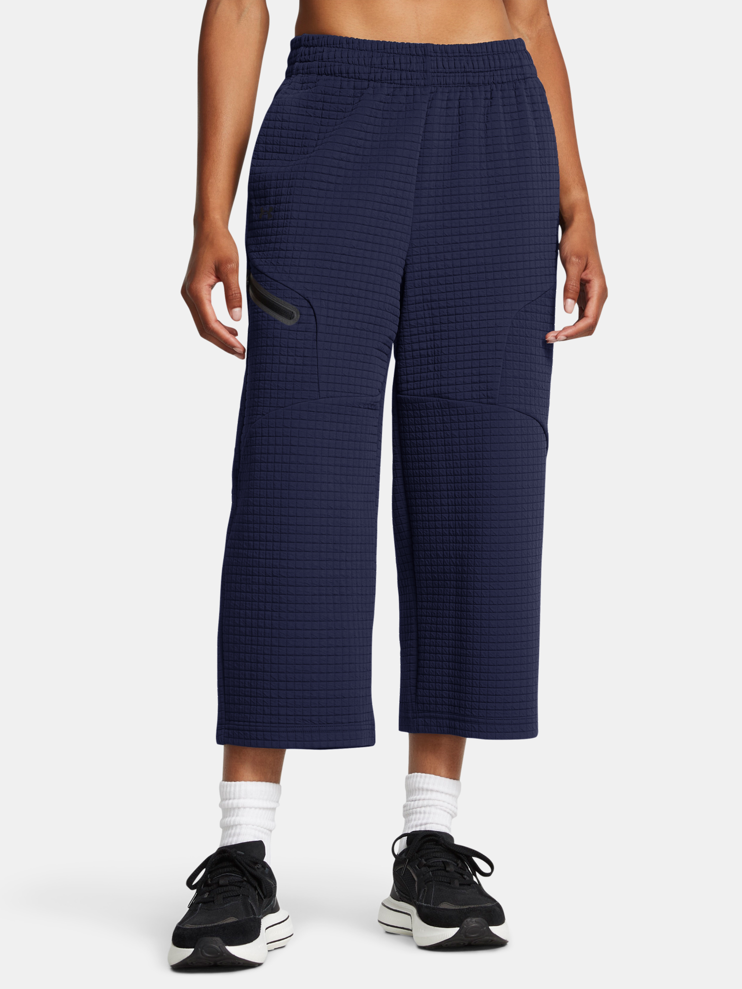 Under Armour Womens Unstoppable Flc Grid Crop Pants - Women