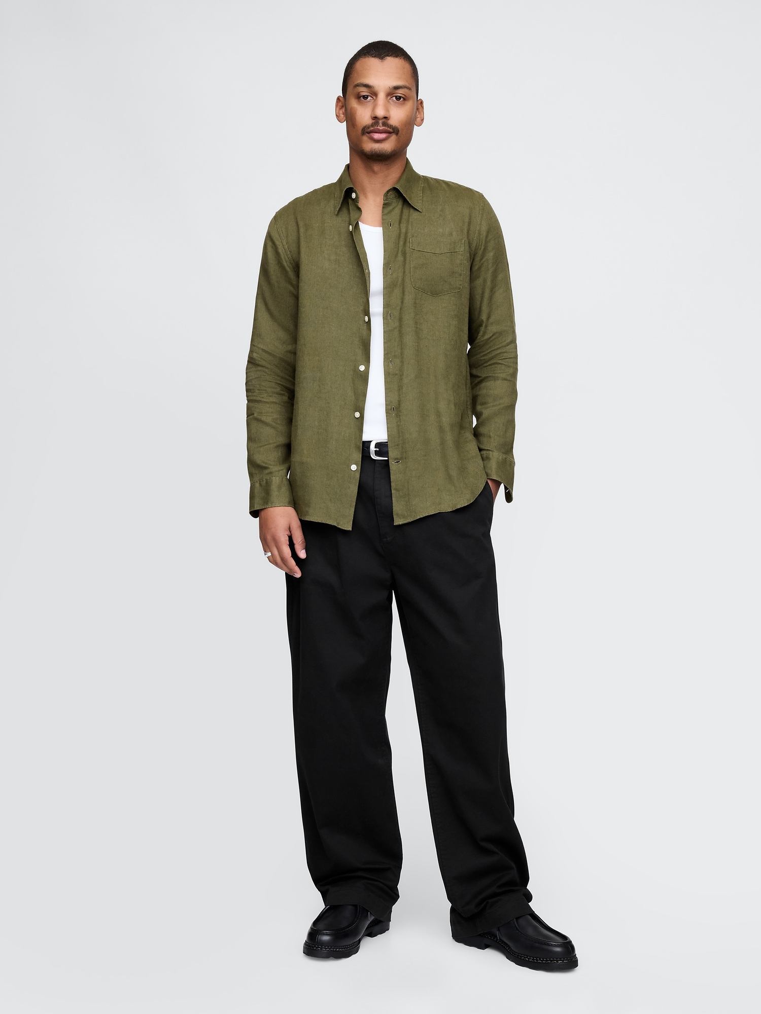 GAP Linen Shirt Classic Shirt - Men&#039;s