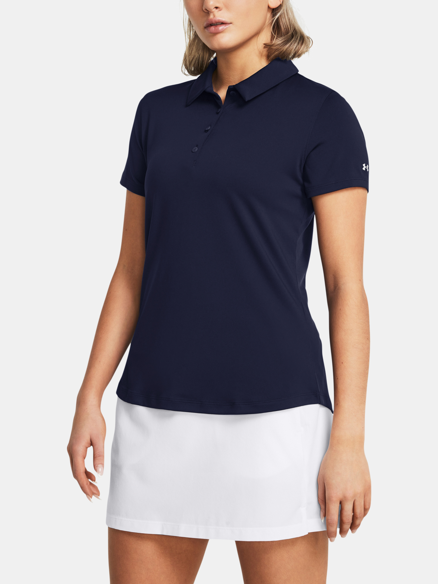 Womens T-shirt Under Armour UA Playoff SS Polo-BLU - Womens