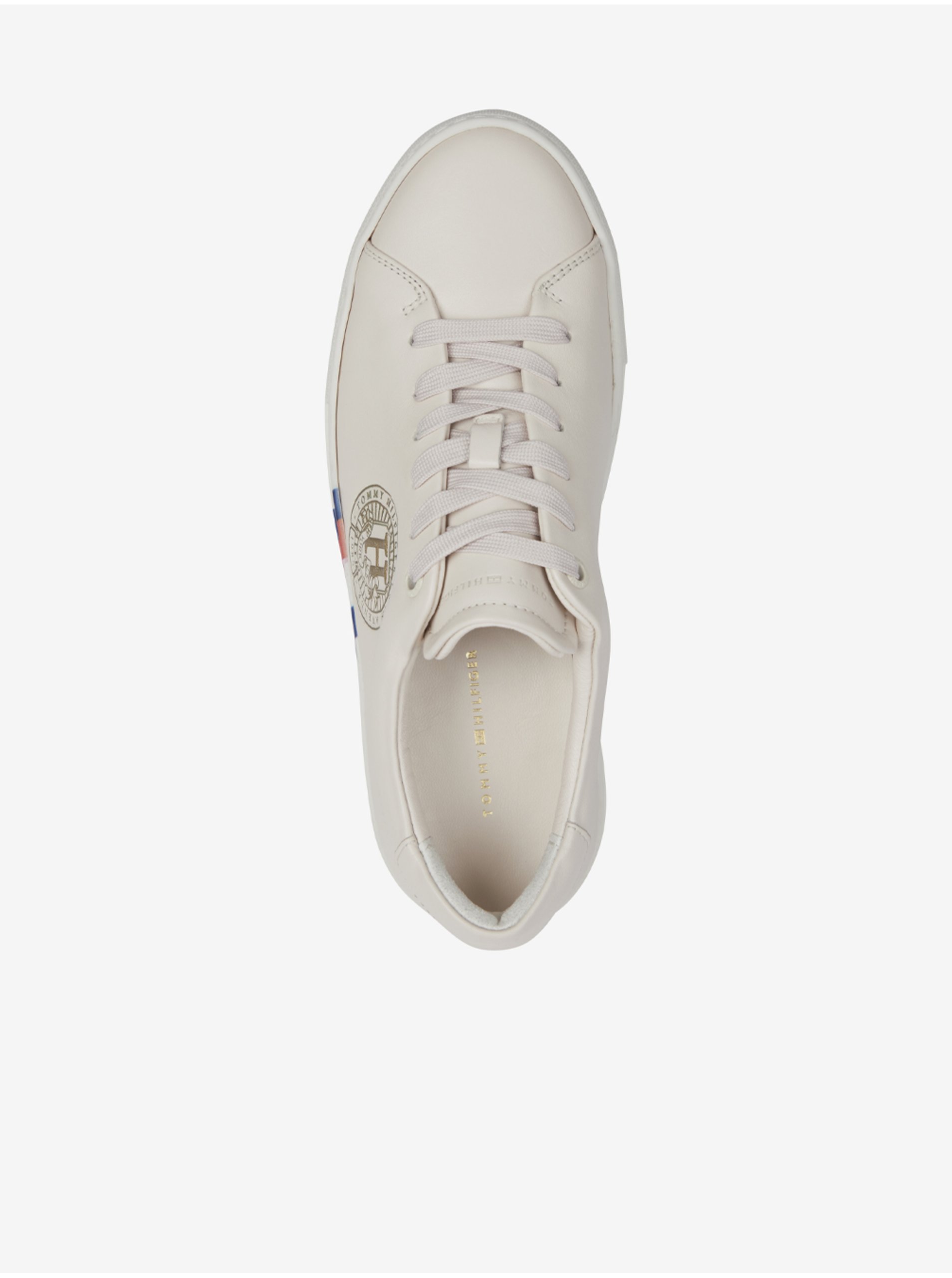 Pantofi sport si tenisi pentru femei Tommy Hilfiger - crem