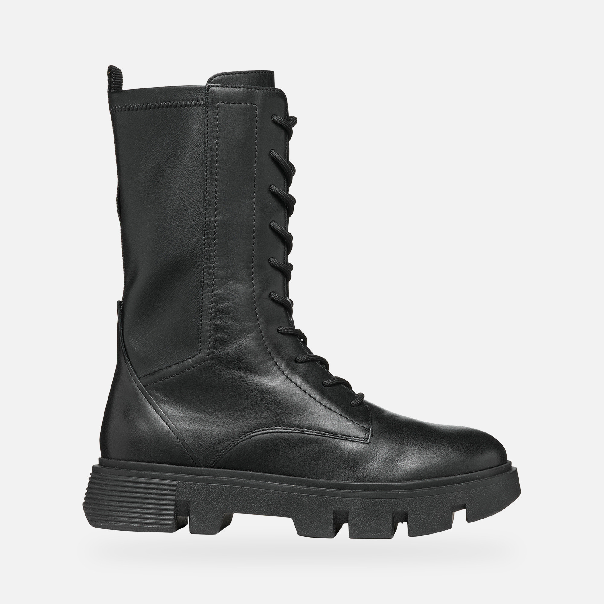 Čierne dámske členkové topánky Geox Vilde