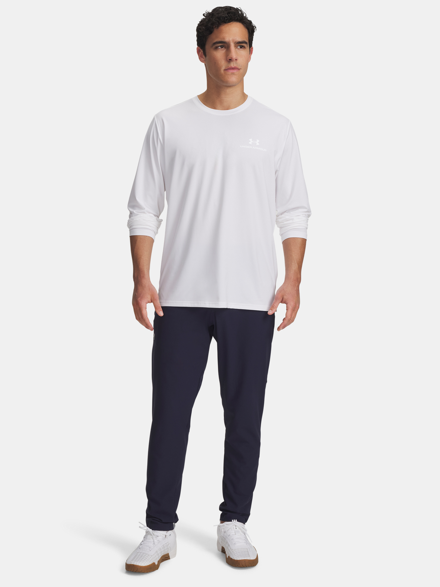 Men&#039;s Under Armour Vanish Woven Tapered Pants-BLU - Mens