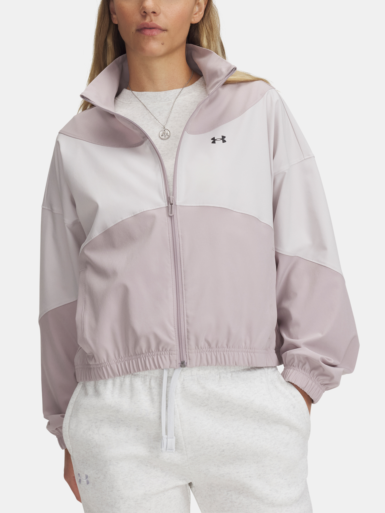 Womens Under Armour UA Rival Woven Jacket - Womens