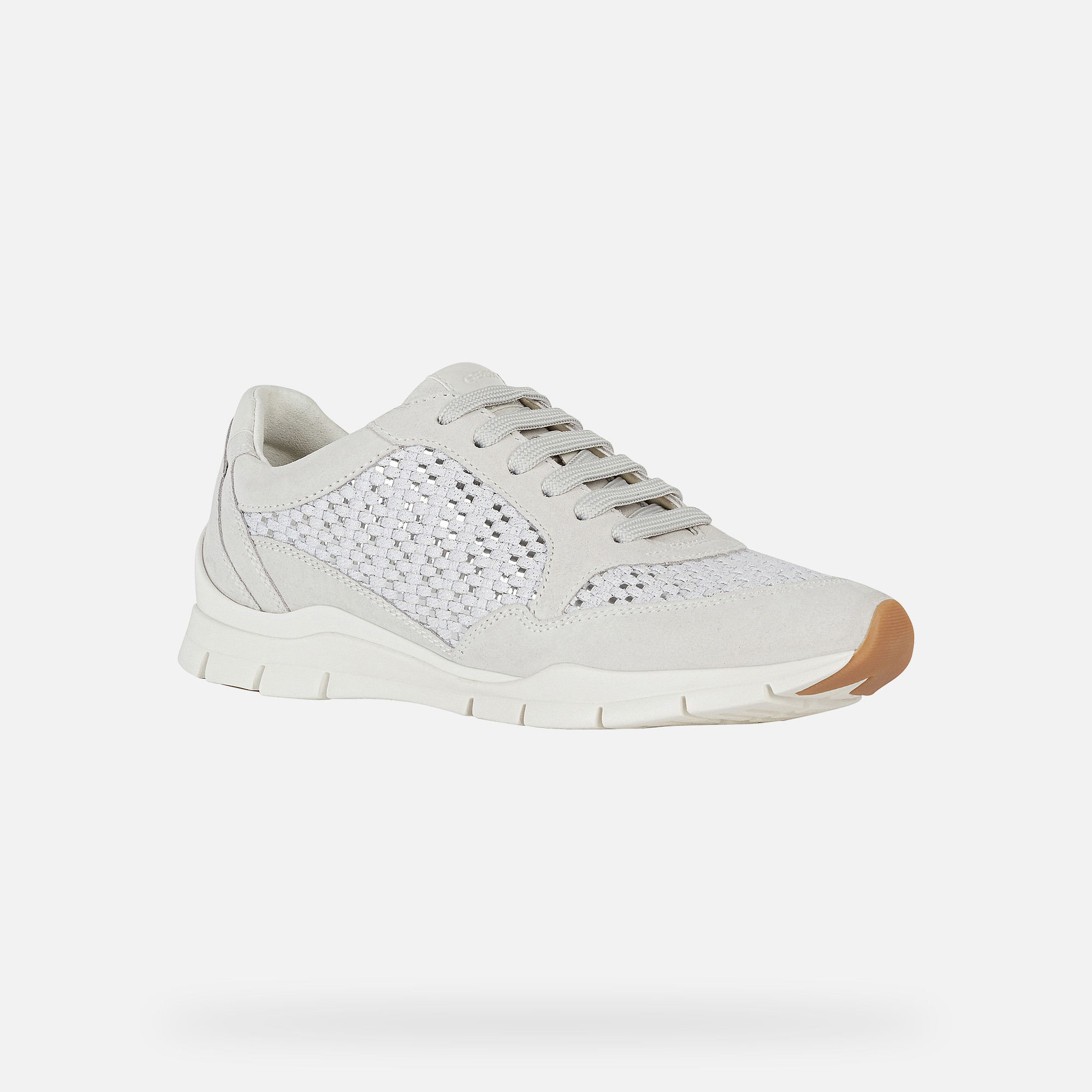 White women's sneakers Geox Sukie - Women's