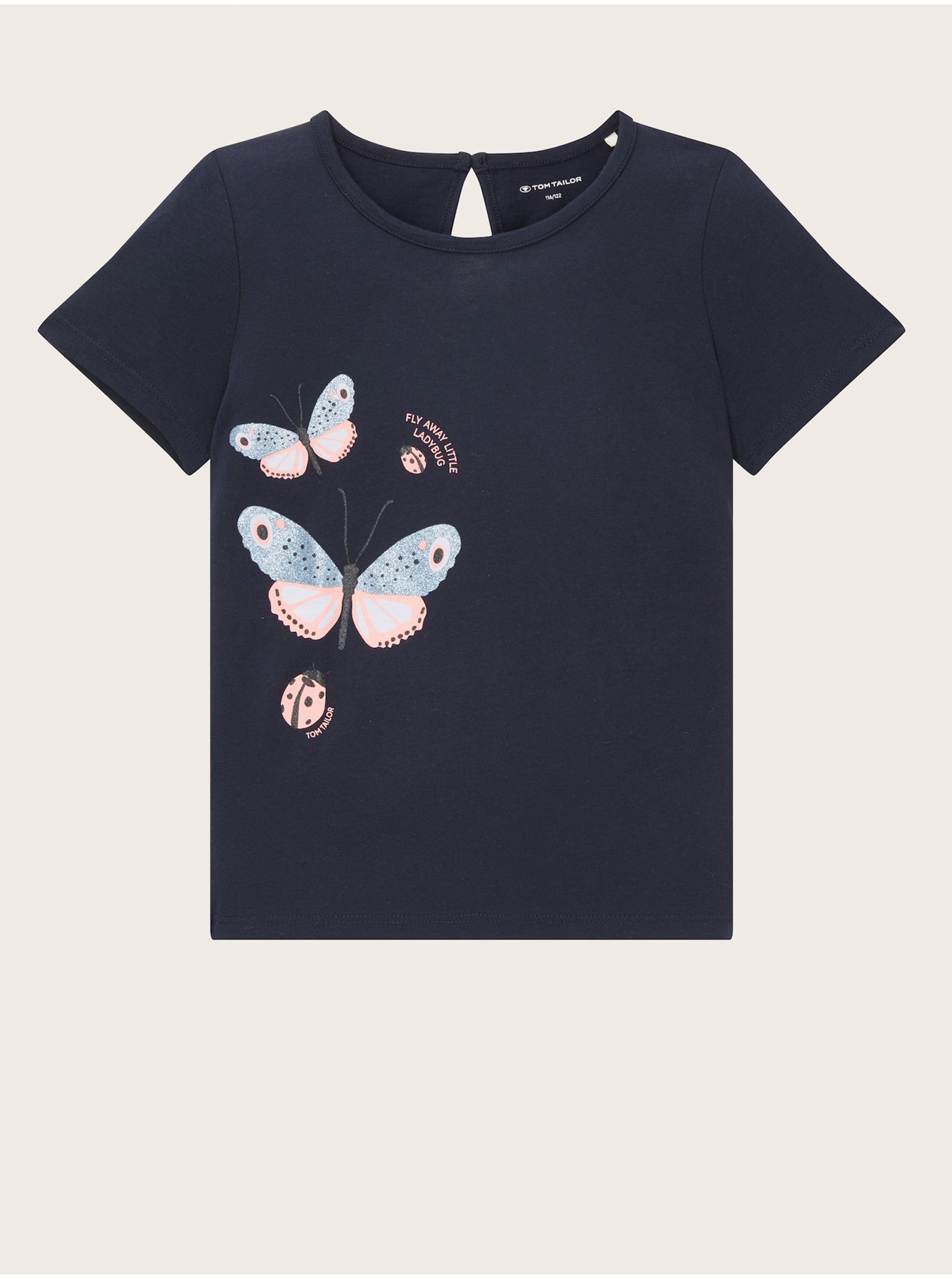 Dark blue girly T-shirt Tom Tailor - Girls