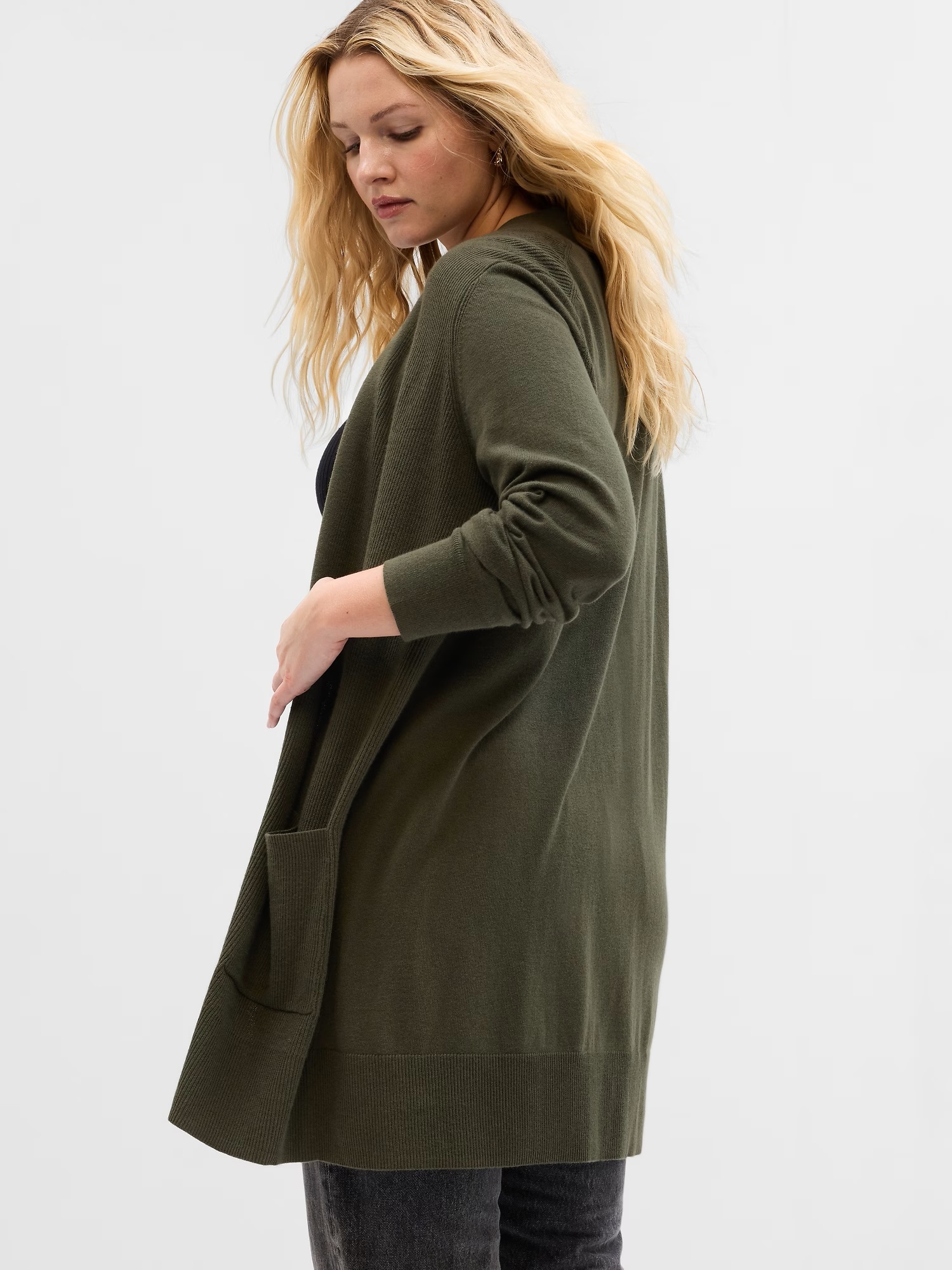 Cardigane pentru femei GAP - verde inchis