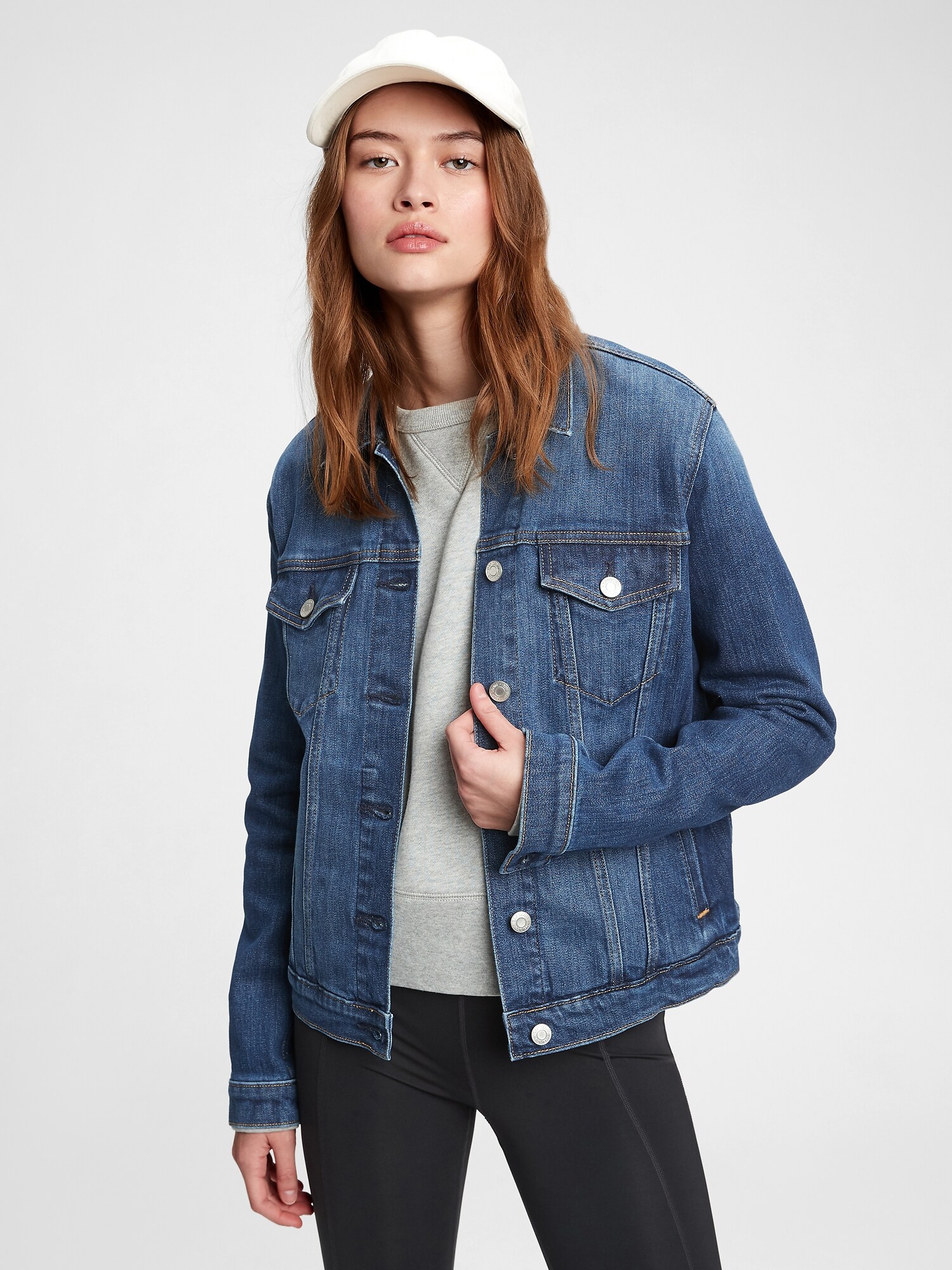 GAP Džínová Bunda Icon Jacket St