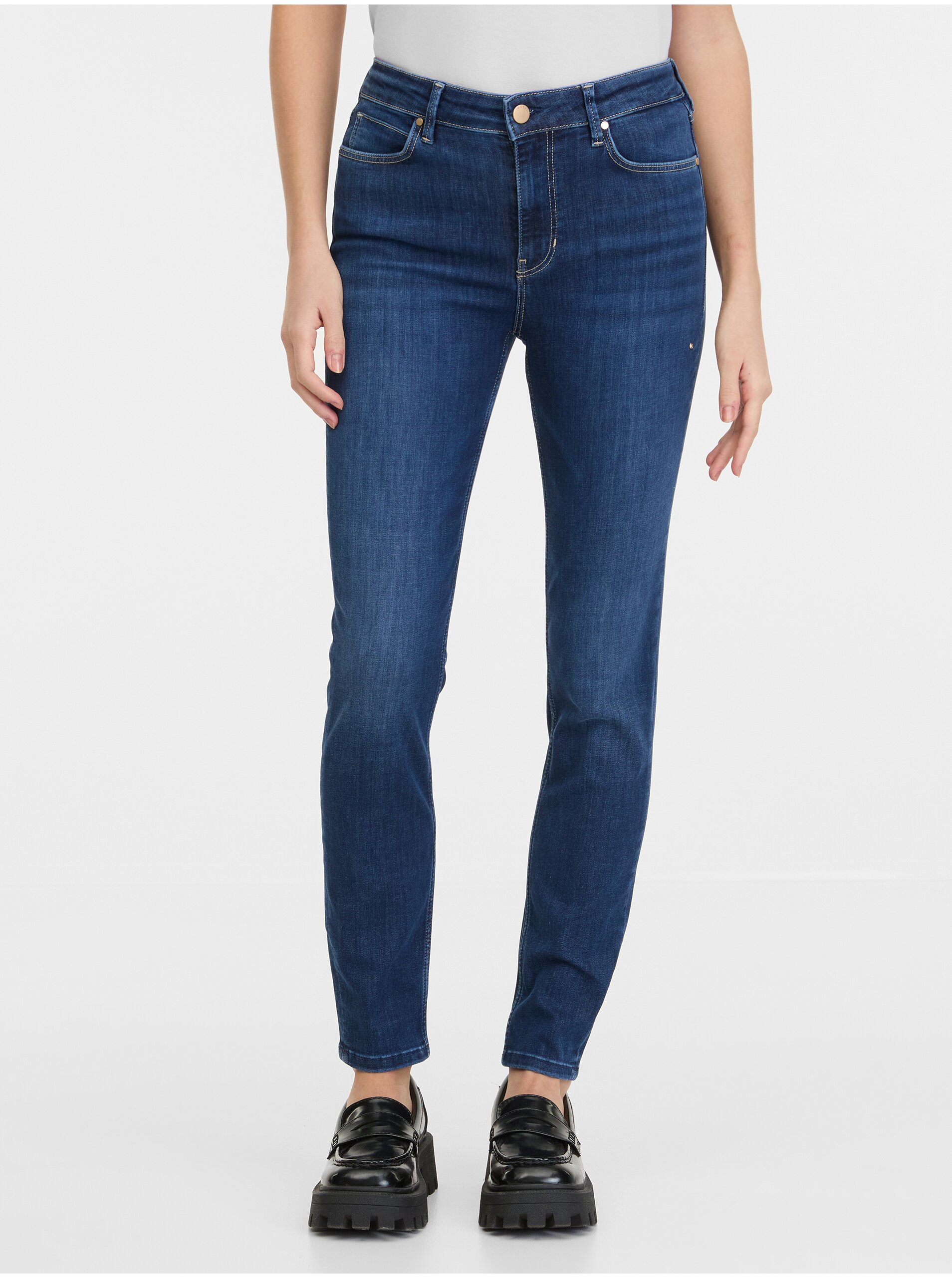 Blue women's skinny fit jeans Guess 1981 - Women