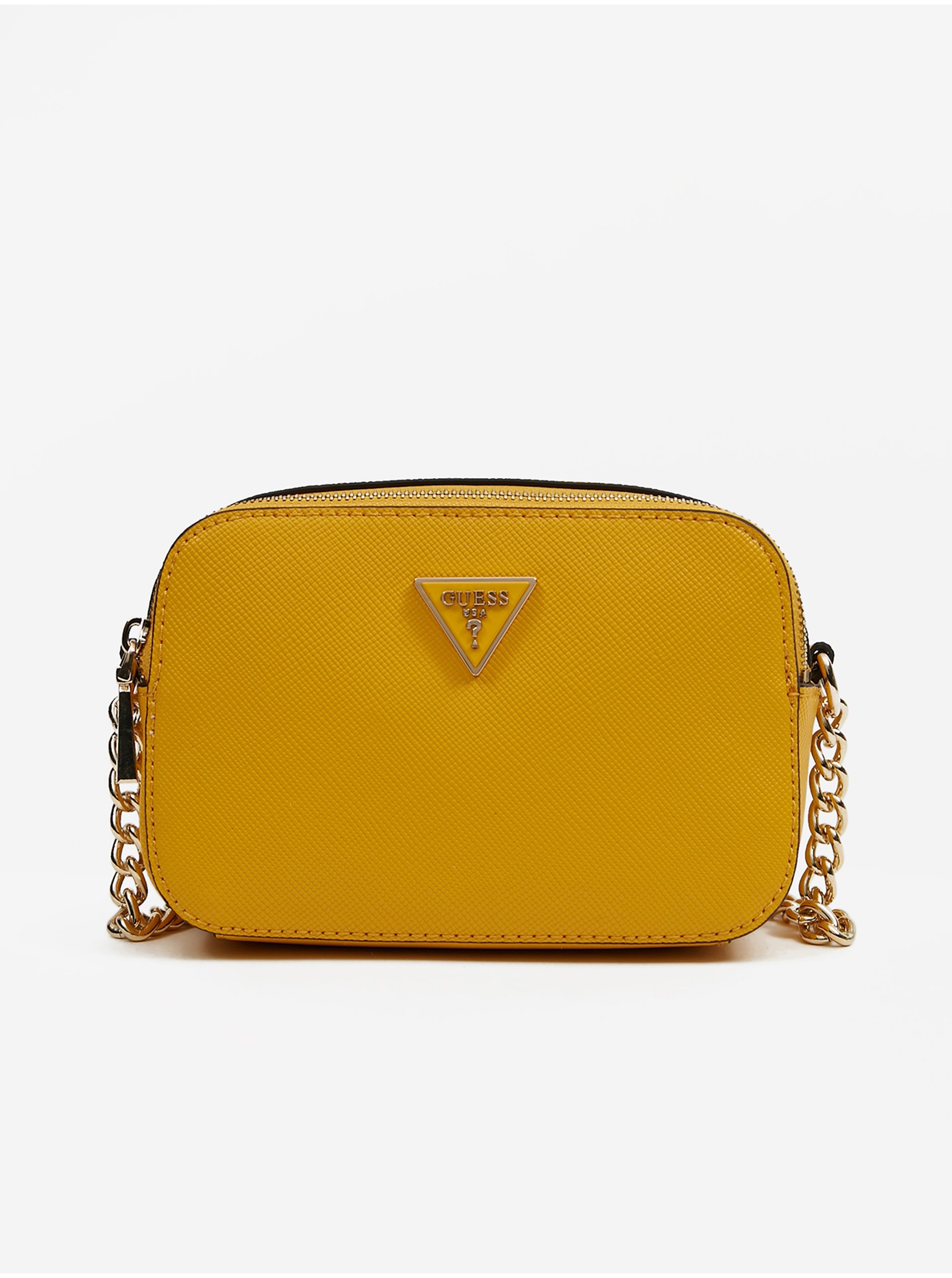 Yellow Ladies Crossbody Handbag Guess Eco Alexie Crossbody Camera - Women