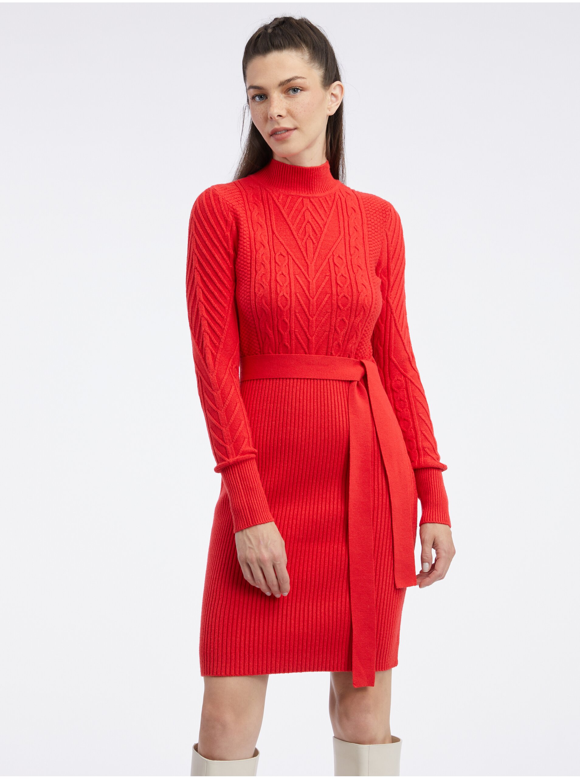 Orsay Red női pulóver ruha - női