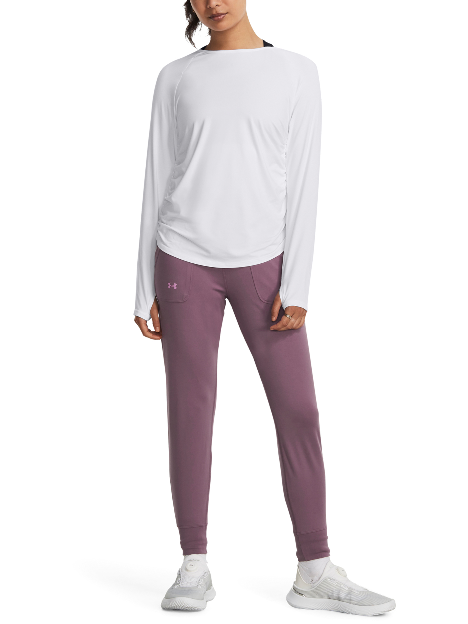 Pantaloni sport pentru femei Under Armour - mov